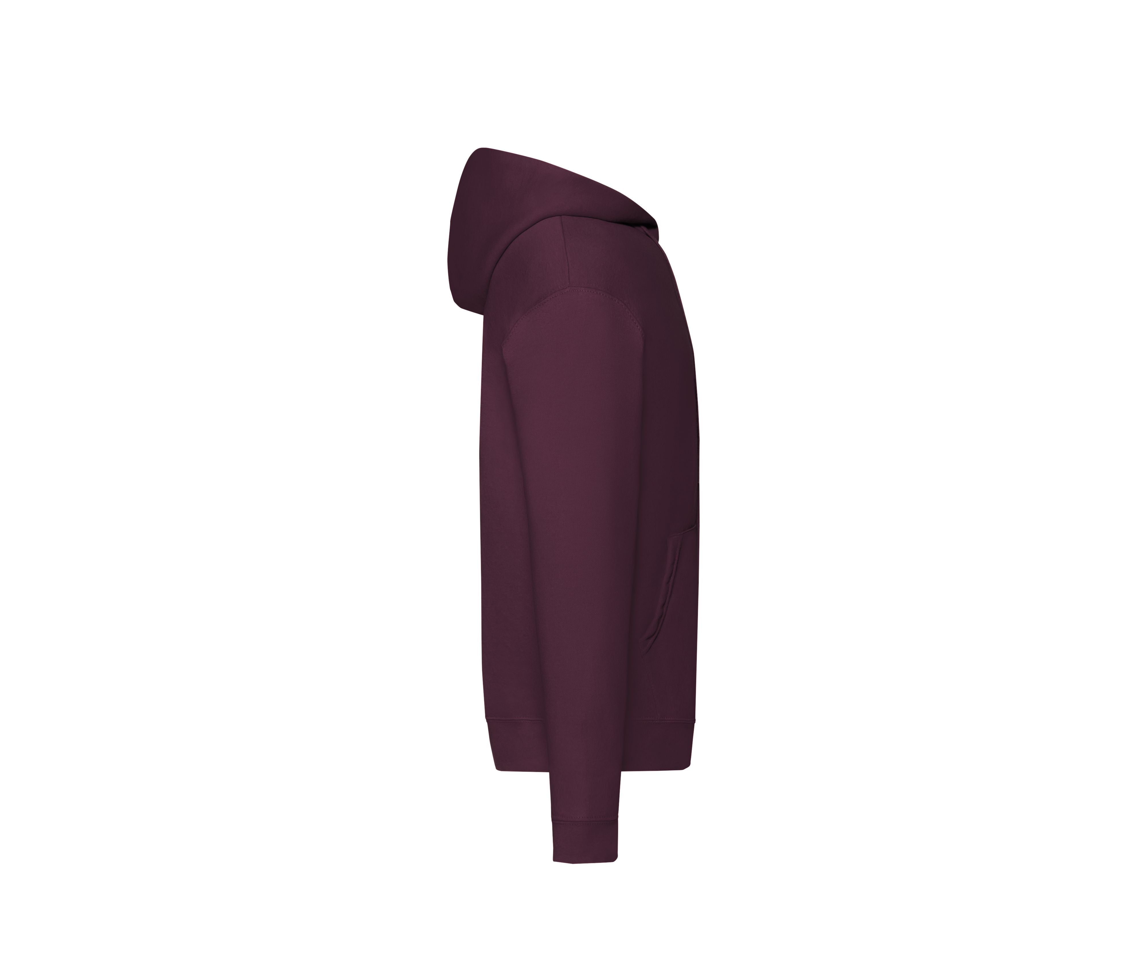 Sweat Capuche Grand Zip 280 - Burgundy