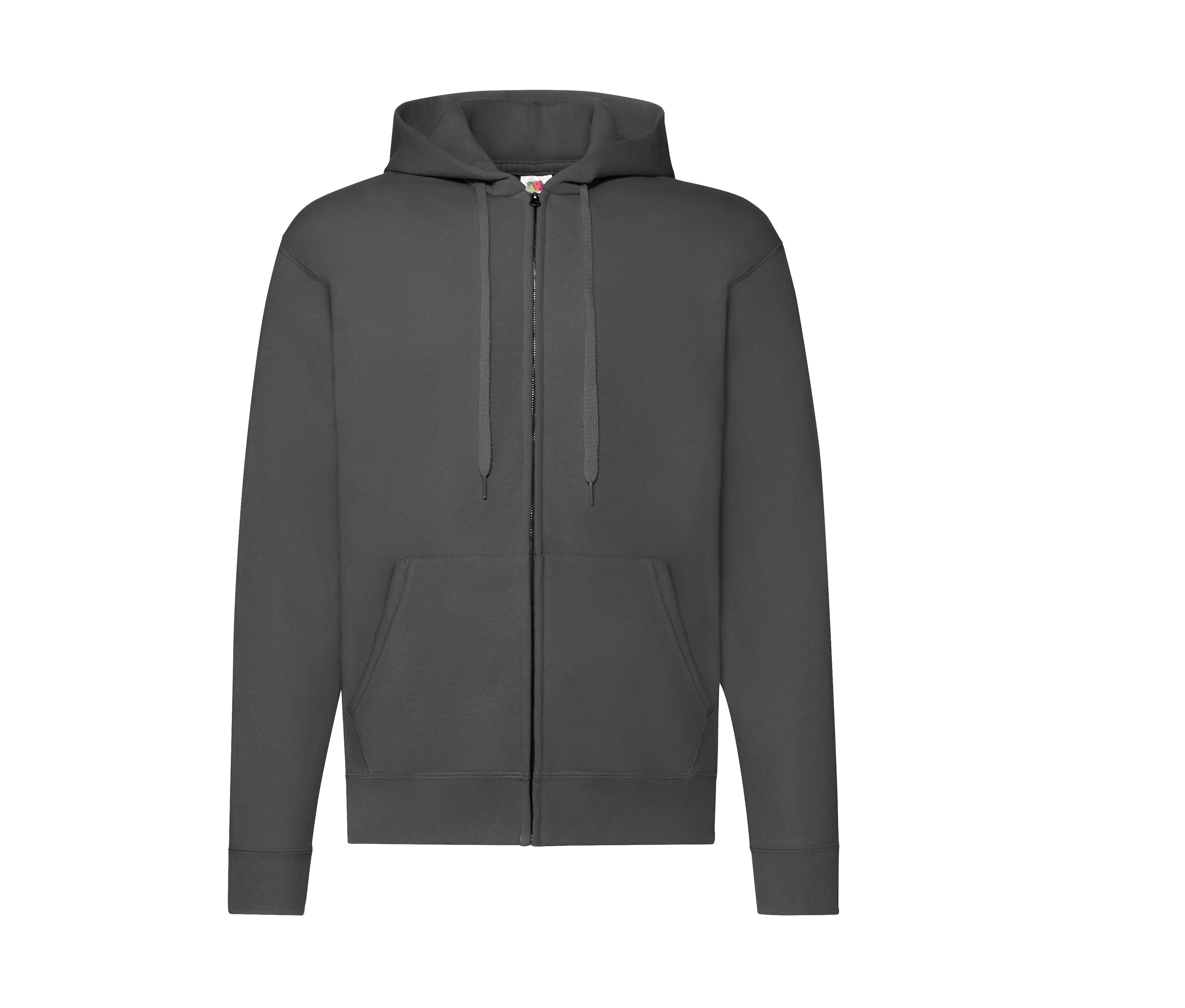 Sweat Capuche Grand Zip 280 - Light Graphite