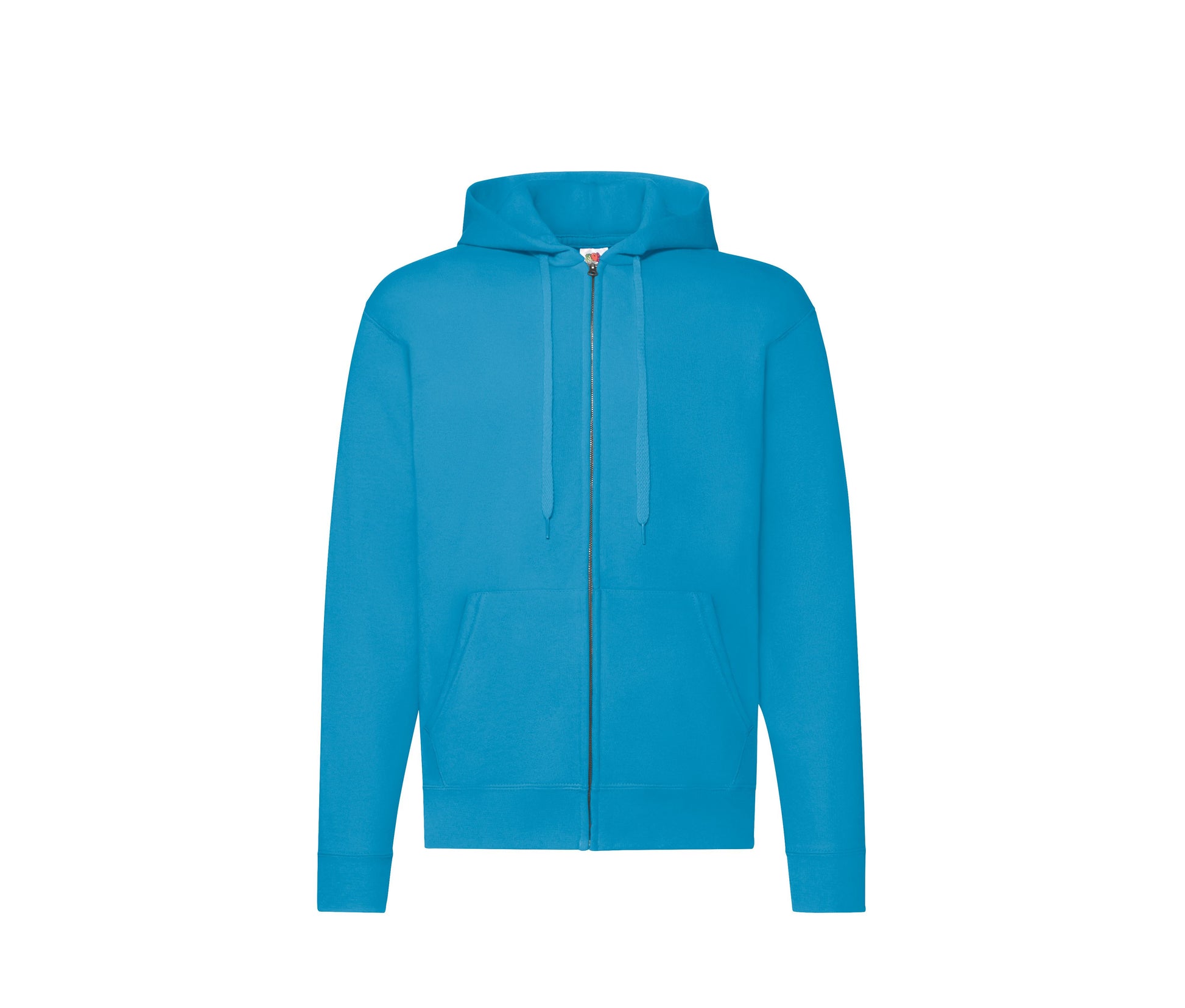 Sweat Capuche Grand Zip 280 - Azure Blue