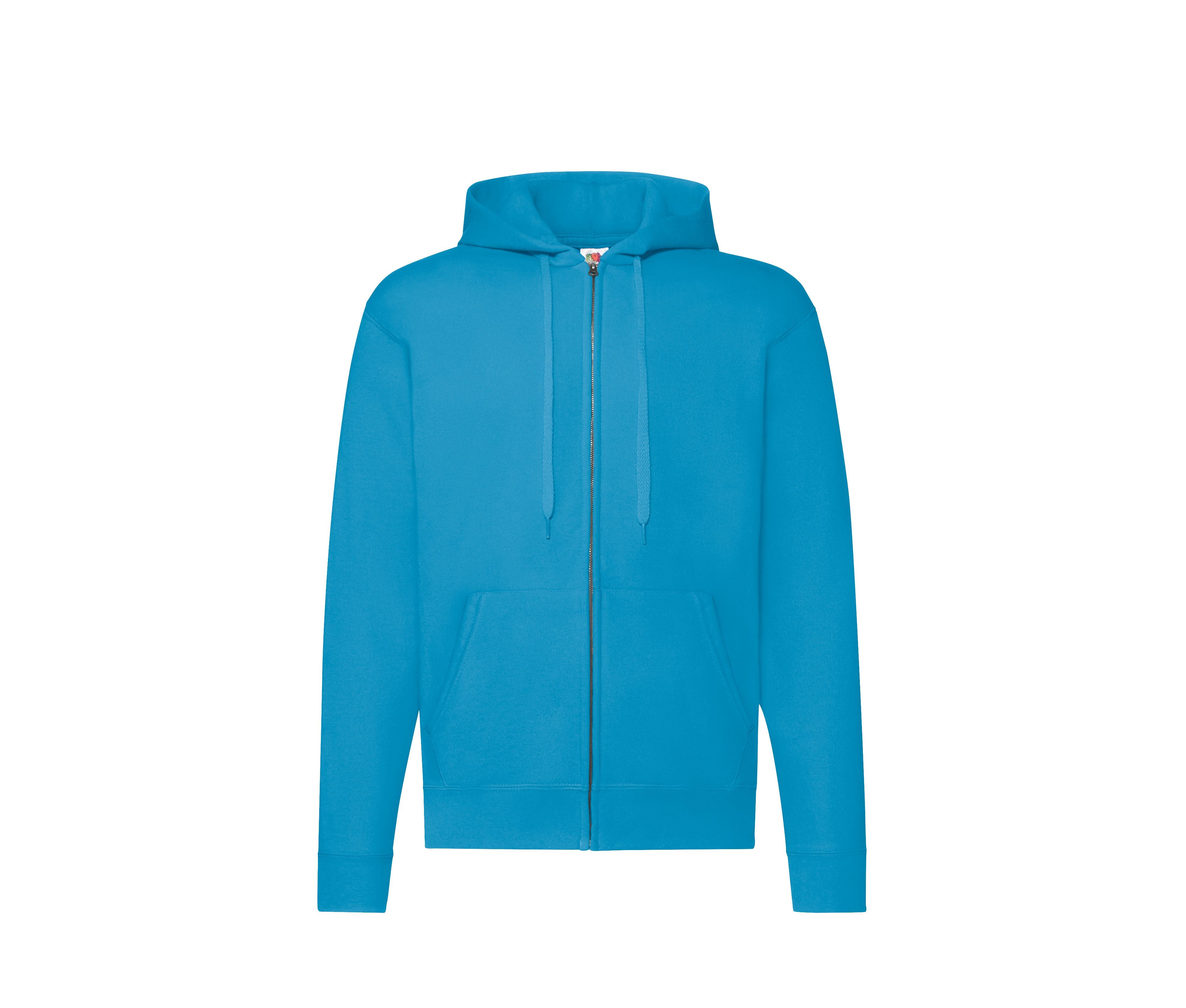 Sweat Capuche Grand Zip 280 - Azure Blue