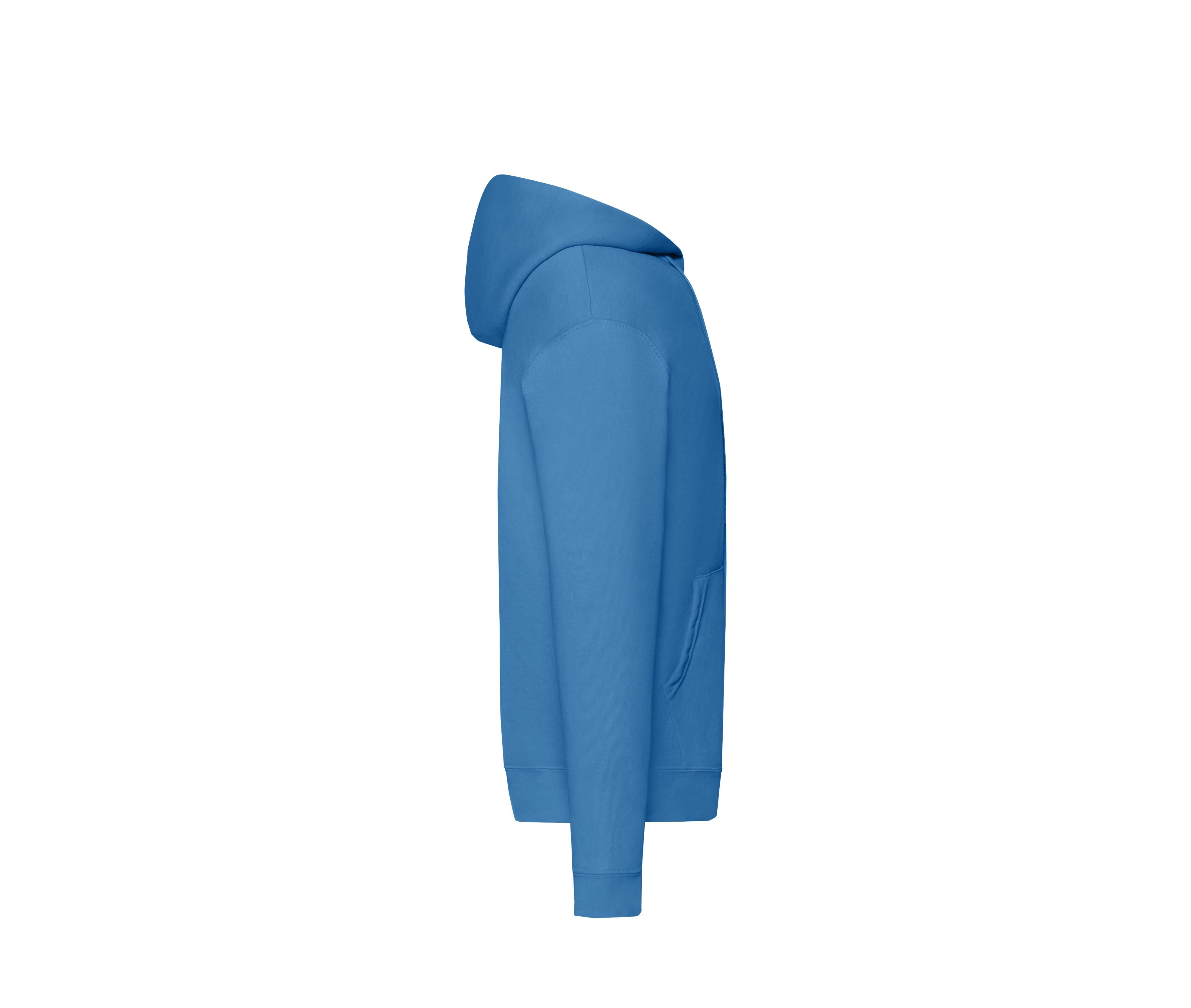 Sweat Capuche Grand Zip 280 - Azure Blue