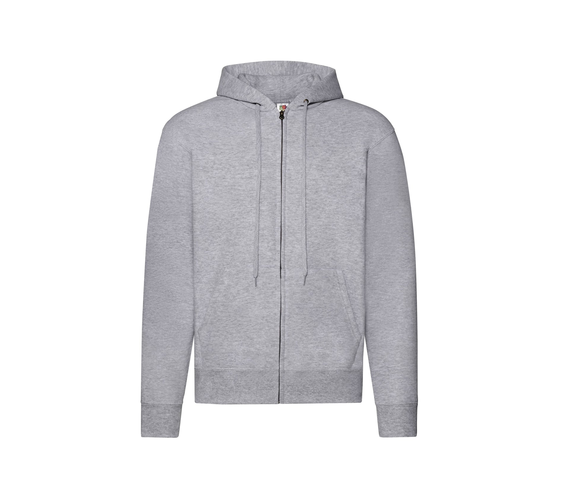 Sweat Capuche Grand Zip 280 - Heather Grey