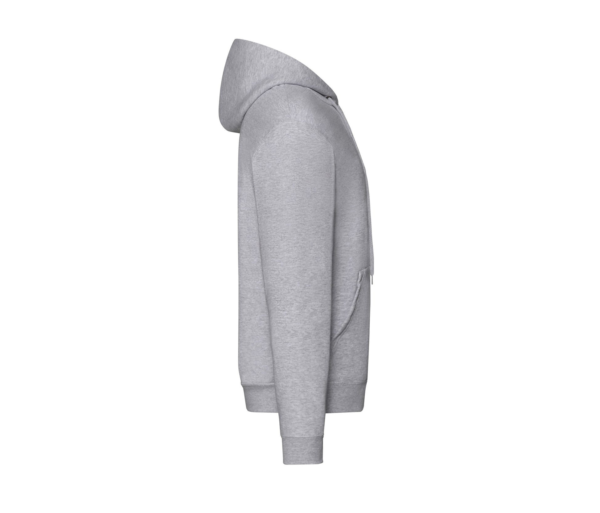 Sweat Capuche Grand Zip 280 - Heather Grey