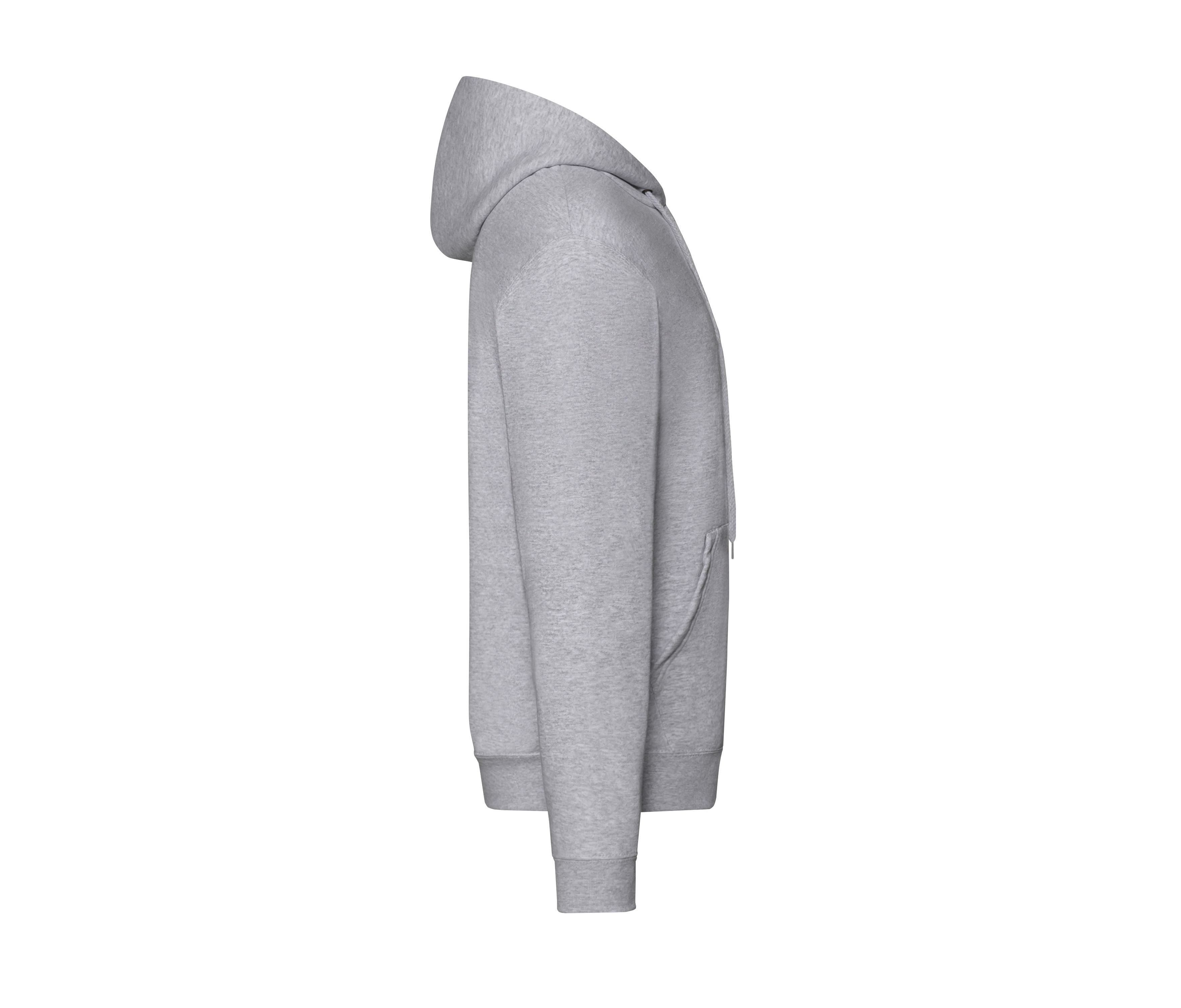 Sweat Capuche Grand Zip 280 - Heather Grey