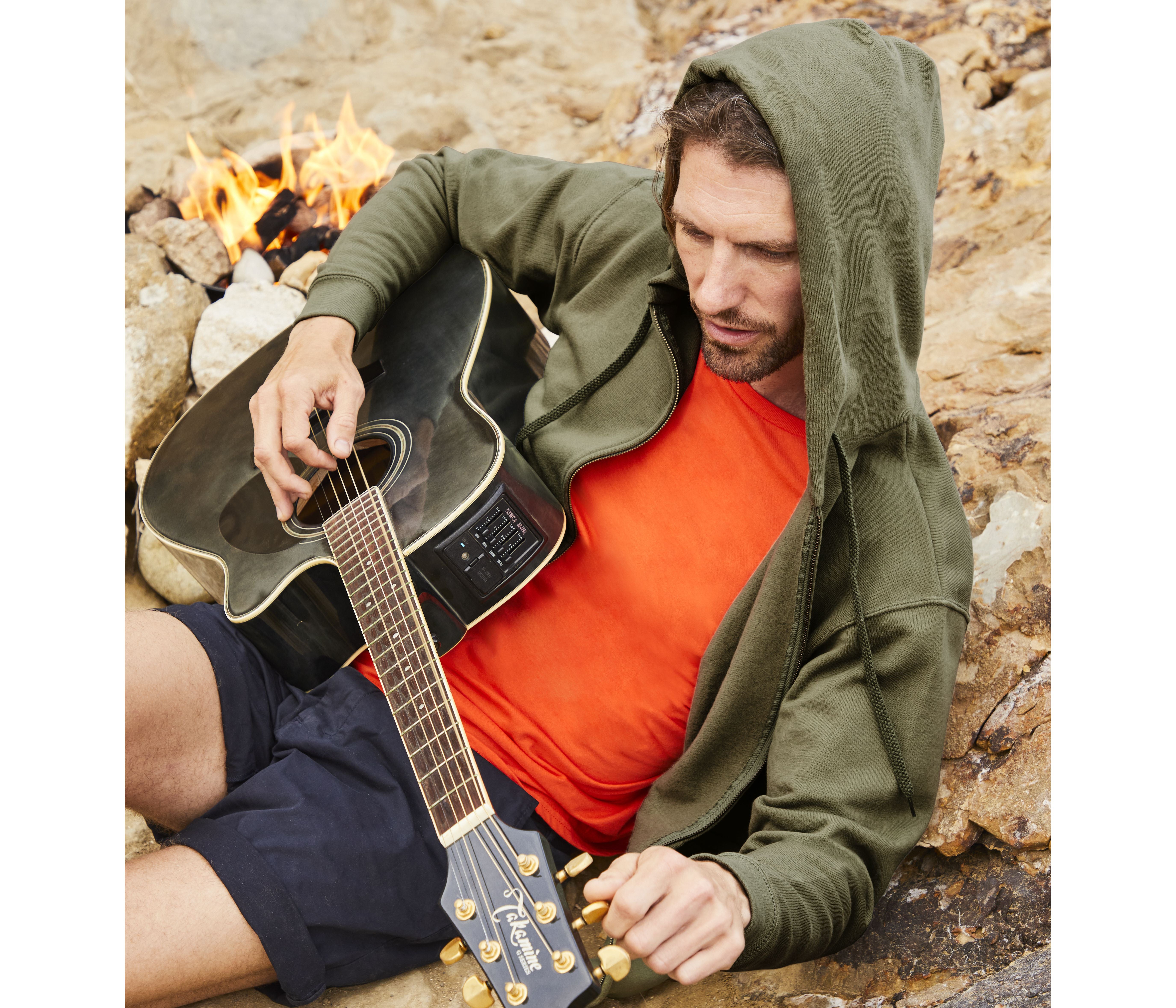 Sweat capuche grand zip 280