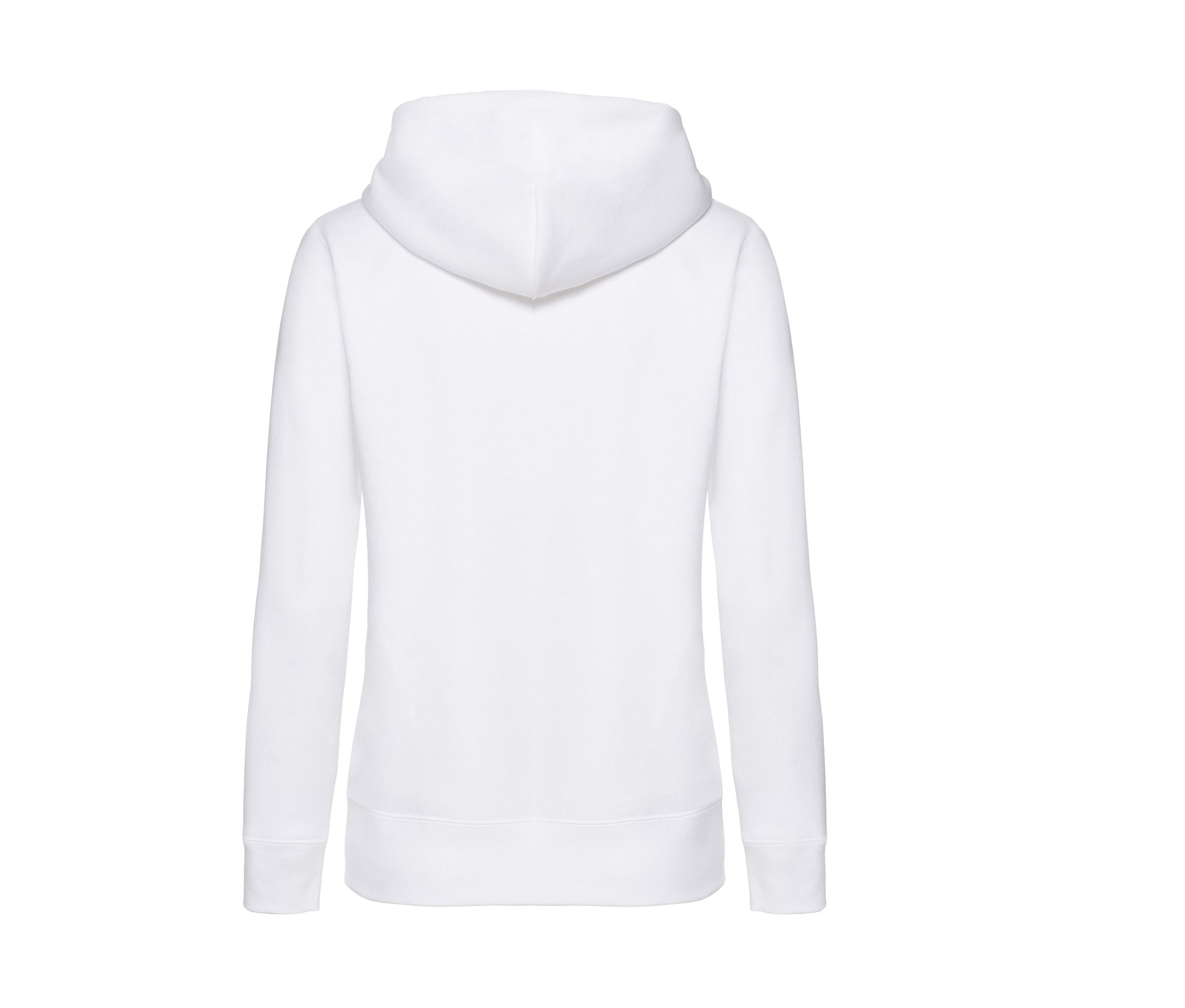Sweat Capuche Grand Zip Femme - White