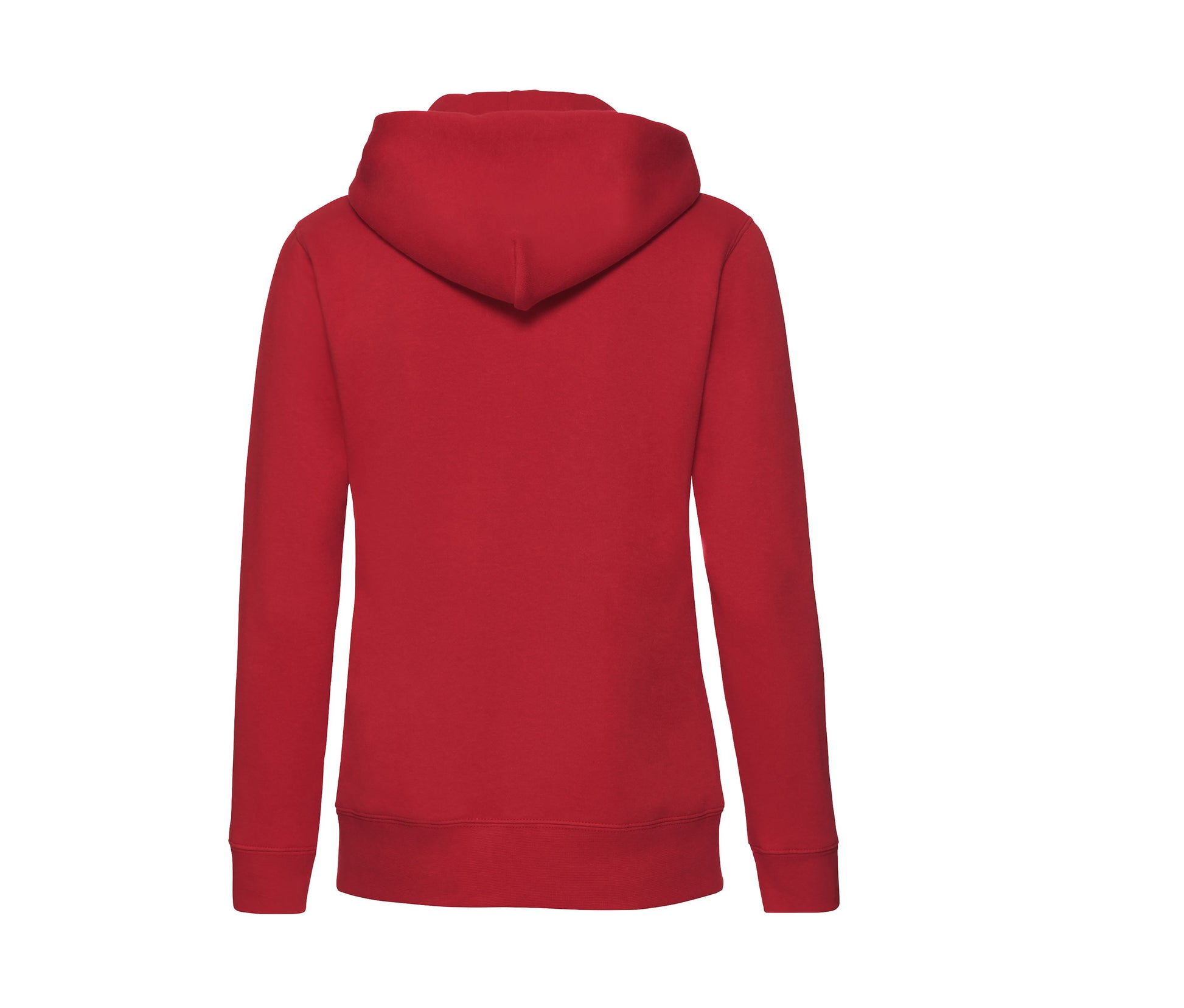 Sweat Capuche Grand Zip Femme - Red