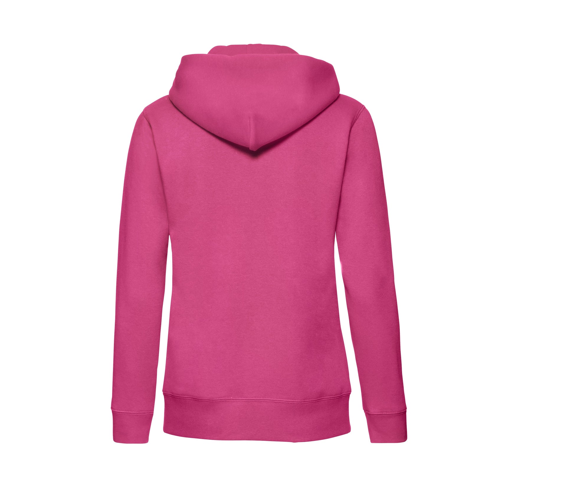 Sweat Capuche Grand Zip Femme - Fuchsia