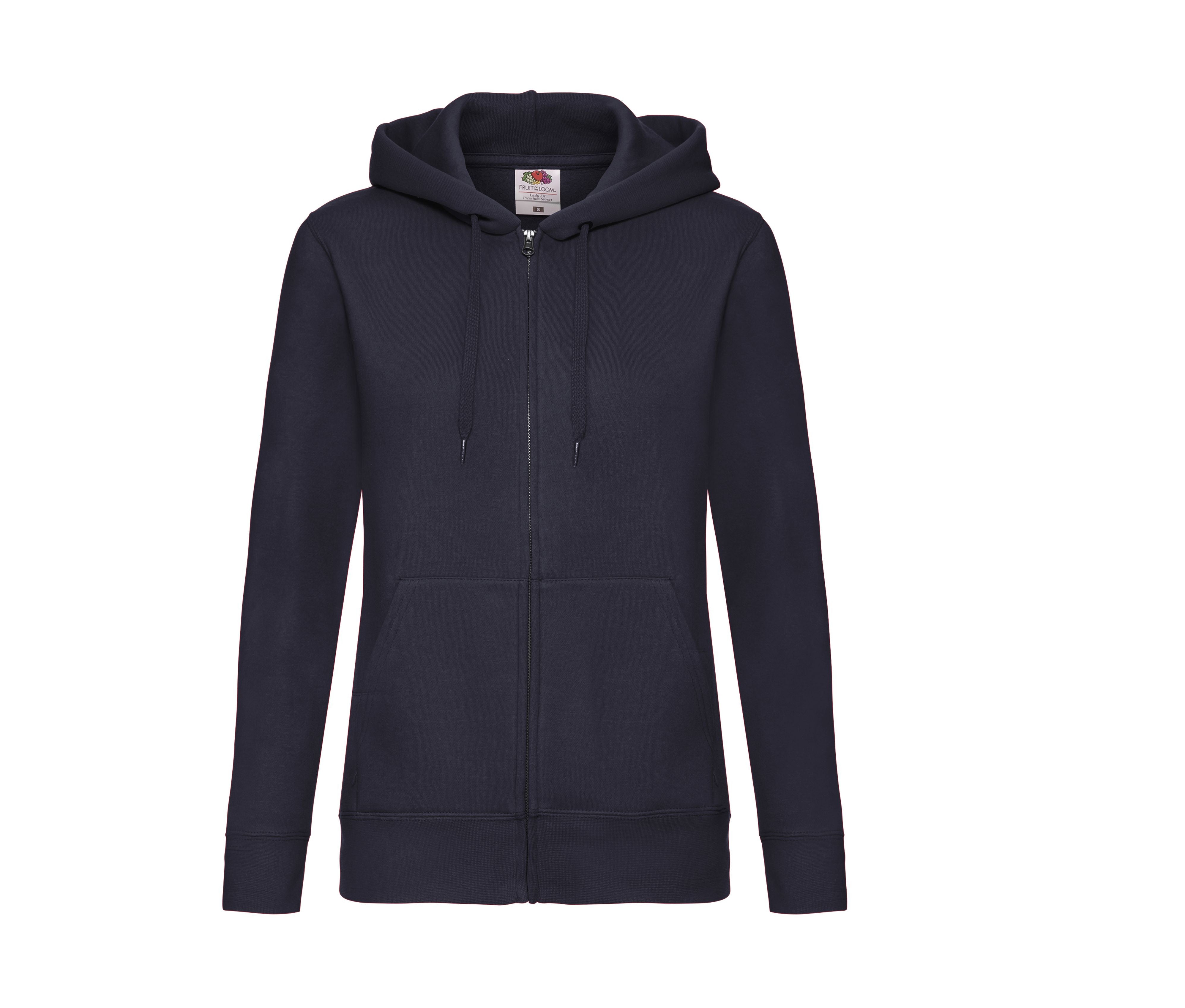 Sweat Capuche Grand Zip Femme - Deep Navy