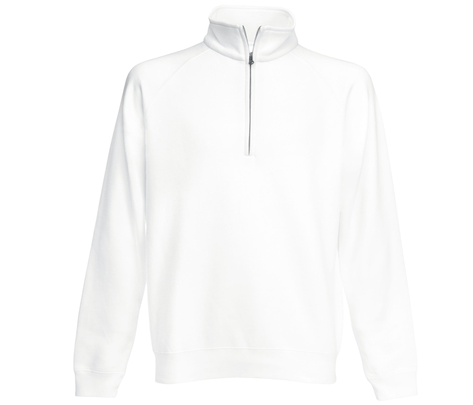 Sweat Col Zippé - White