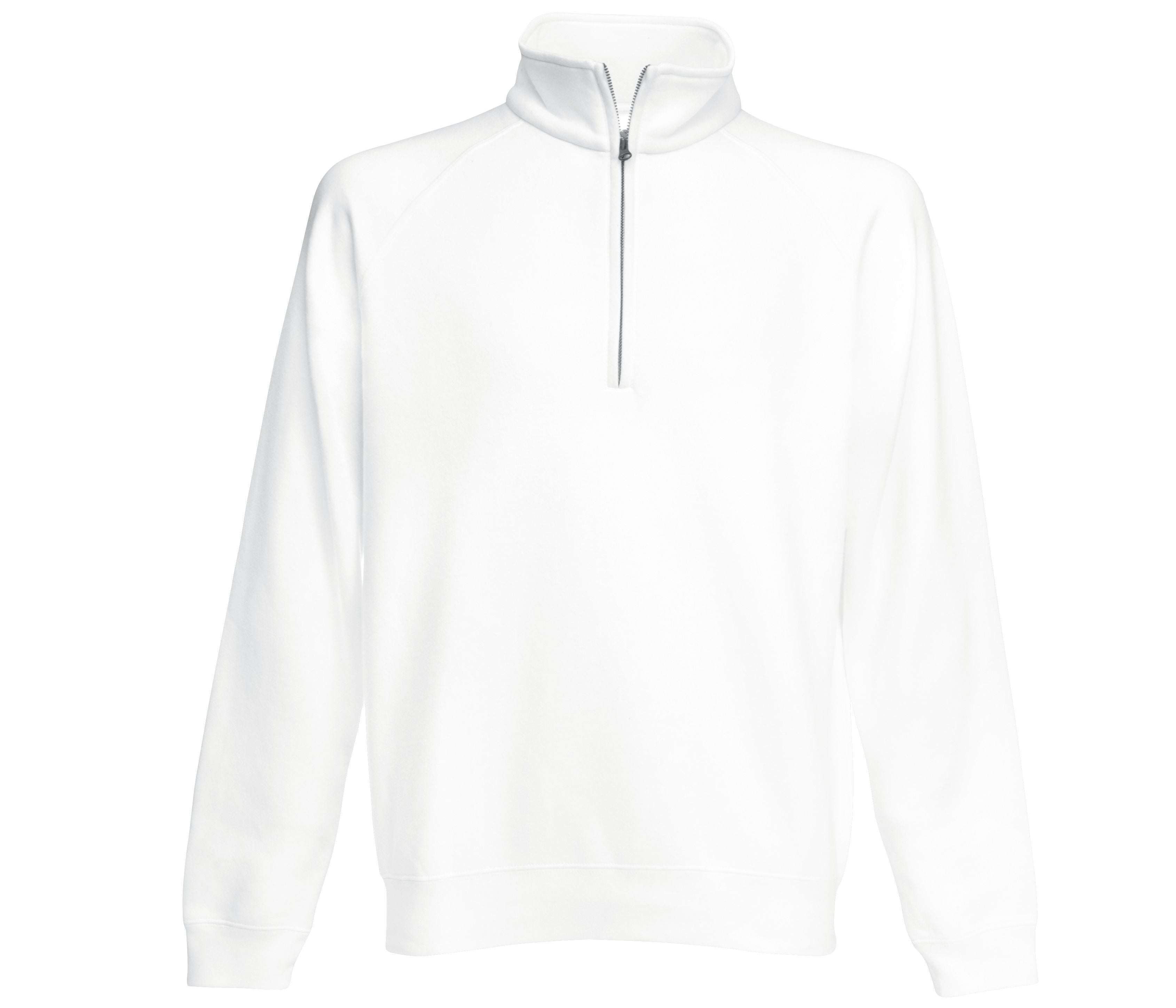 Sweat Col Zippé - White
