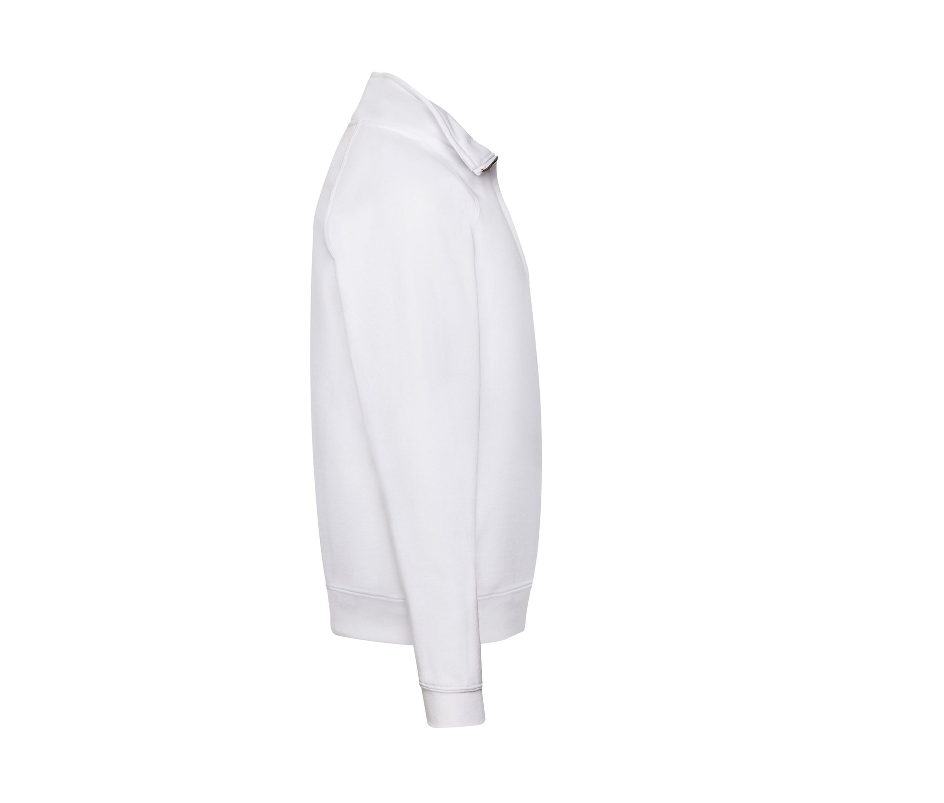 Sweat Col Zippé - White