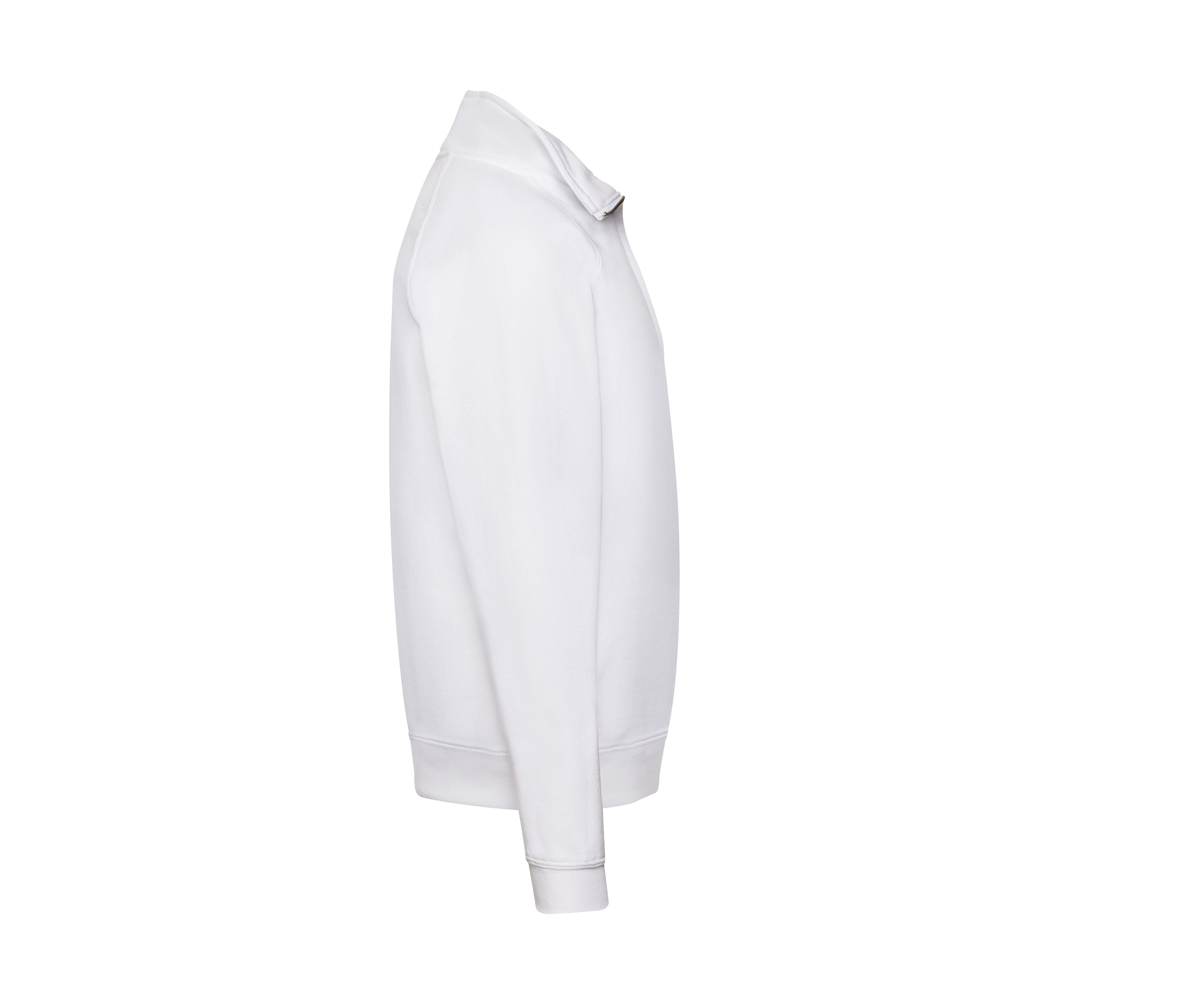 Sweat Col Zippé - White
