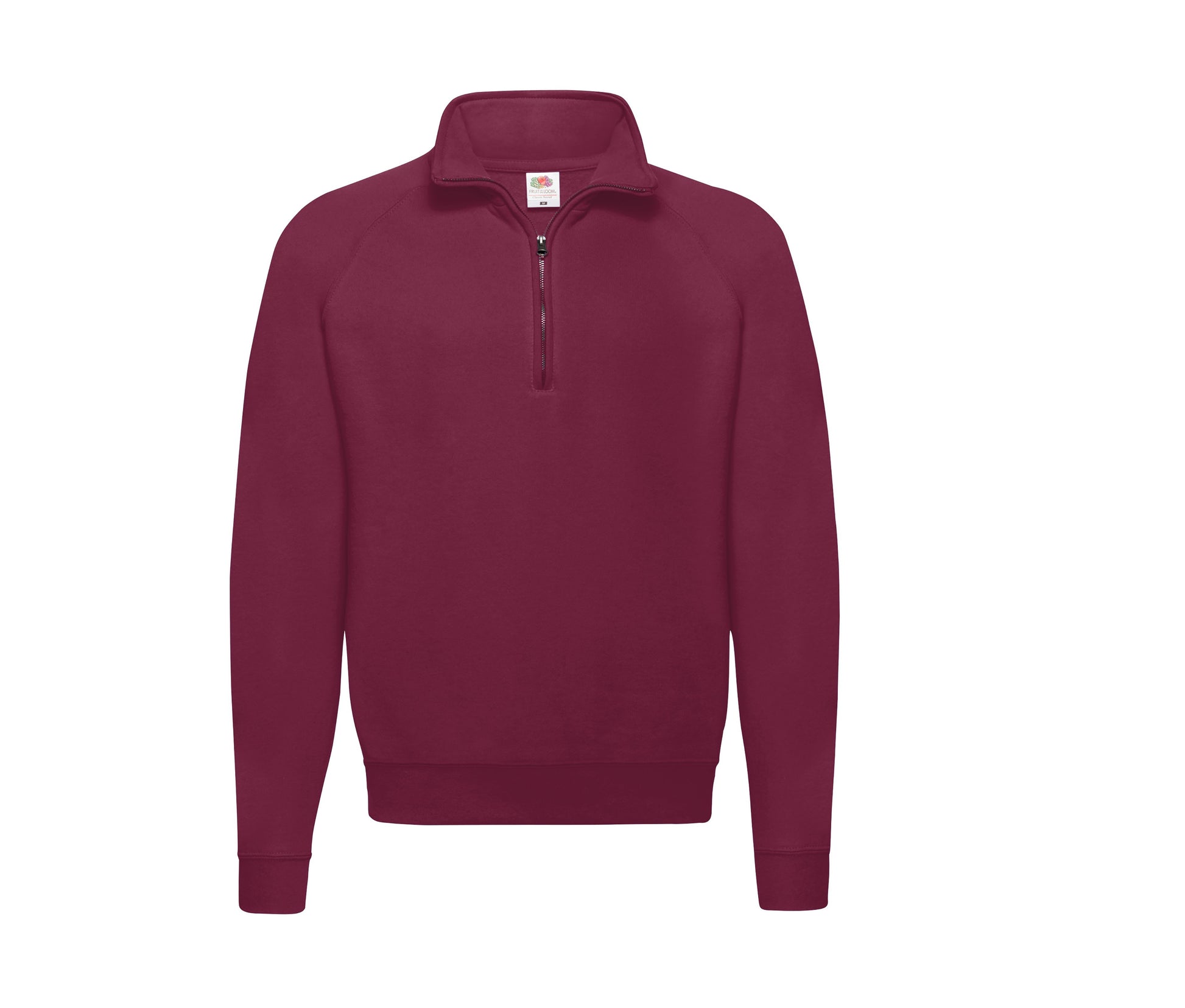 Sweat Col Zippé - Burgundy
