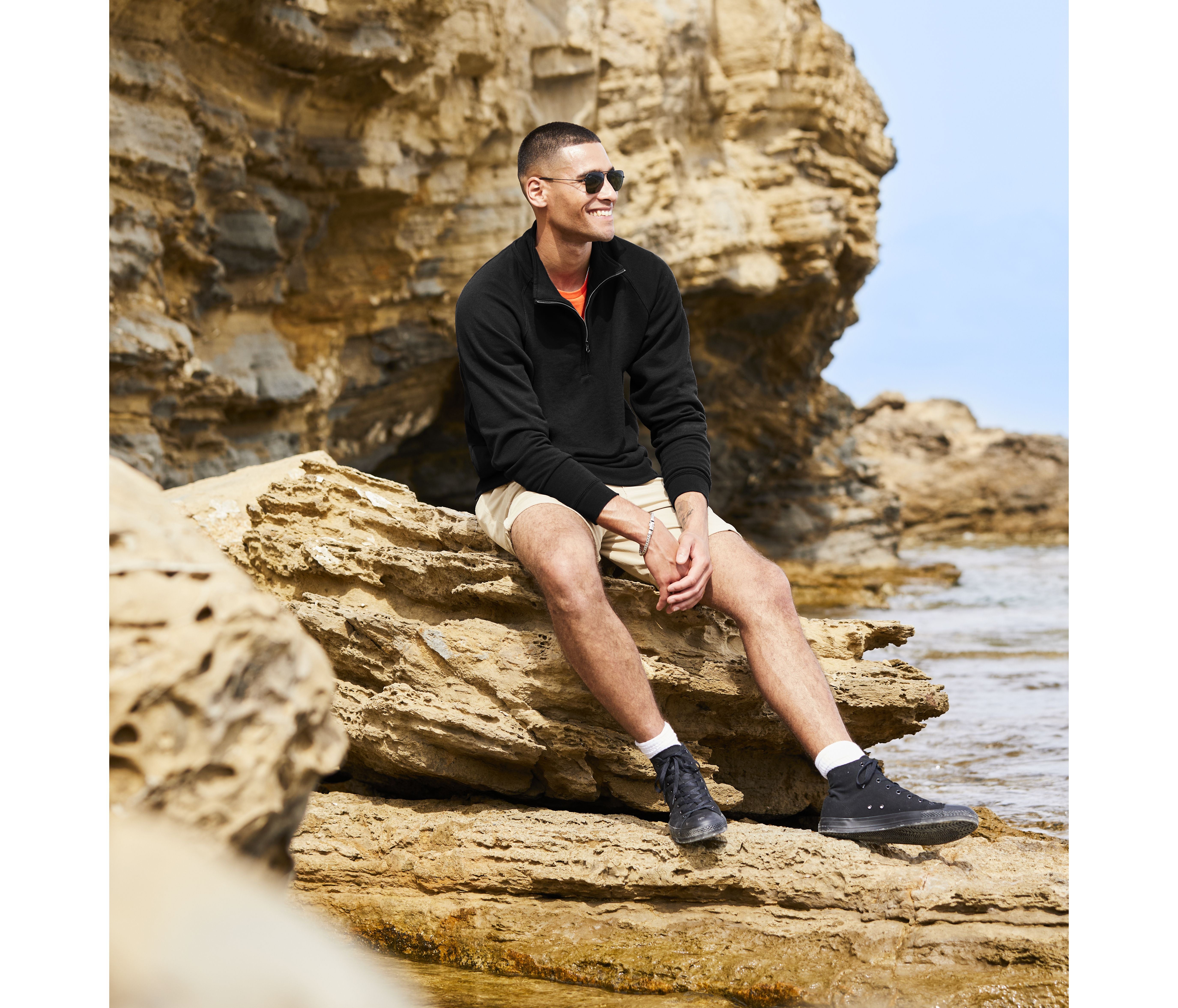 Sweat col zippé