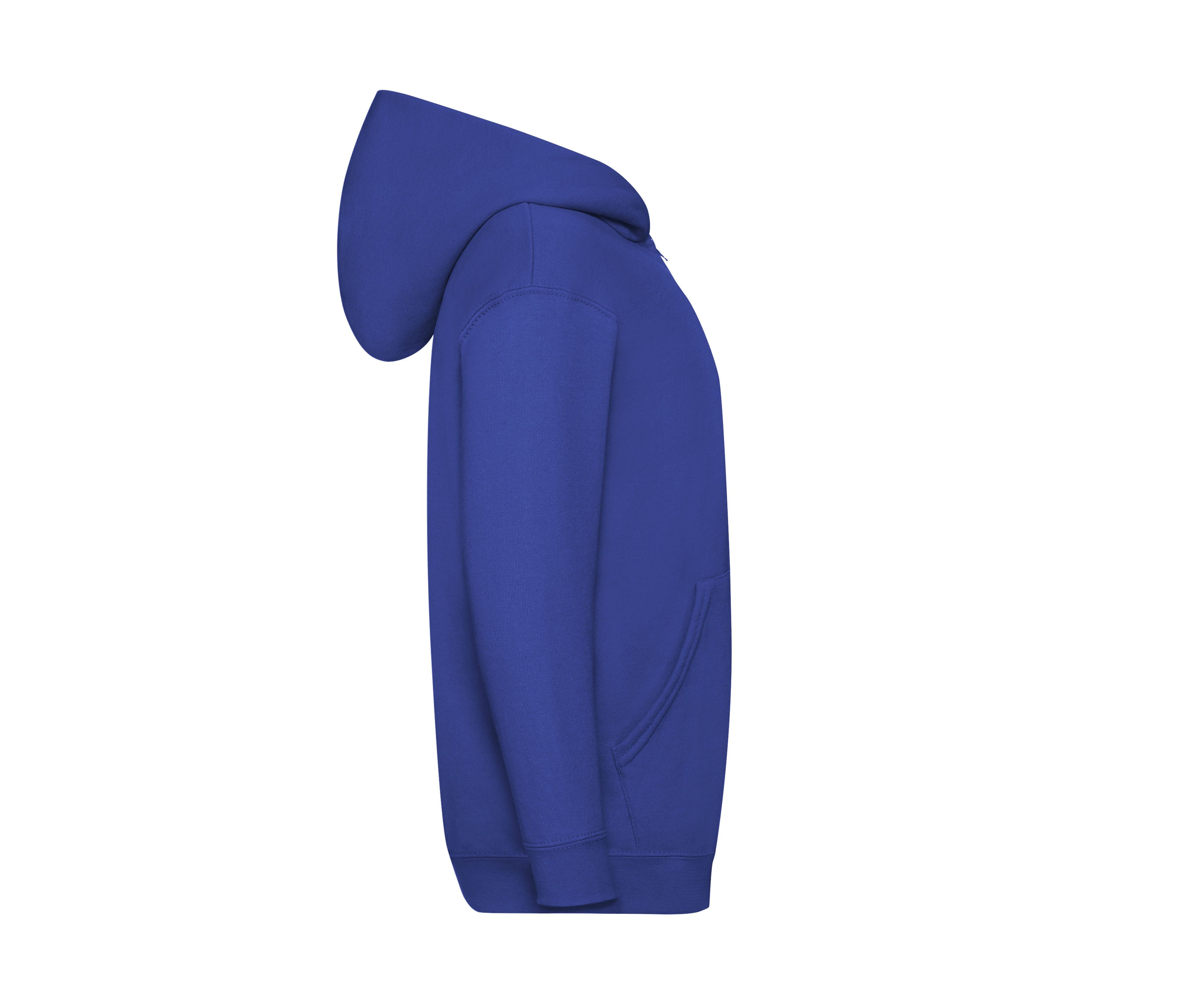 Sweat Capuche Grand Zip Enfant - Royal Blue