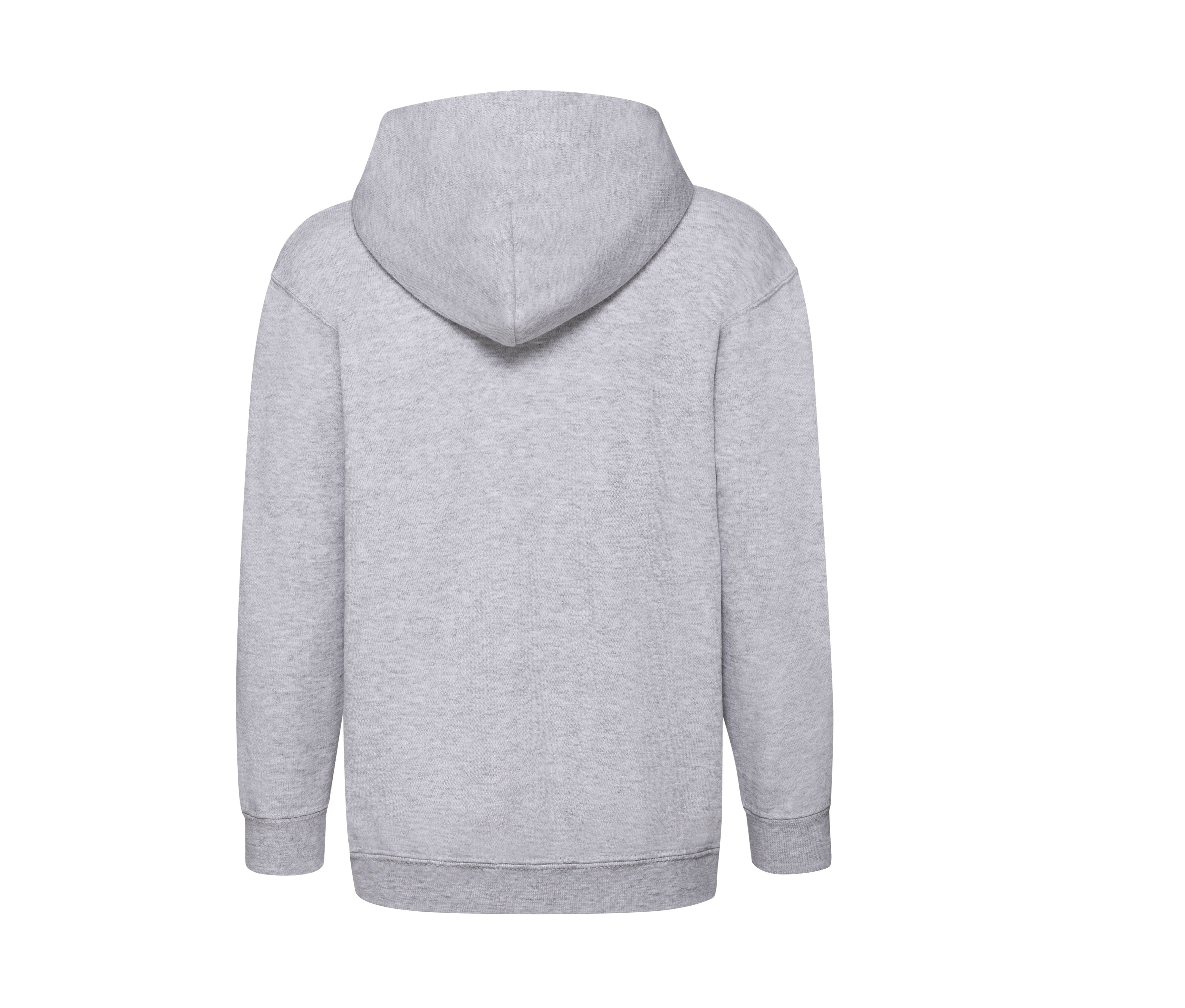 Sweat Capuche Grand Zip Enfant - Heather Grey