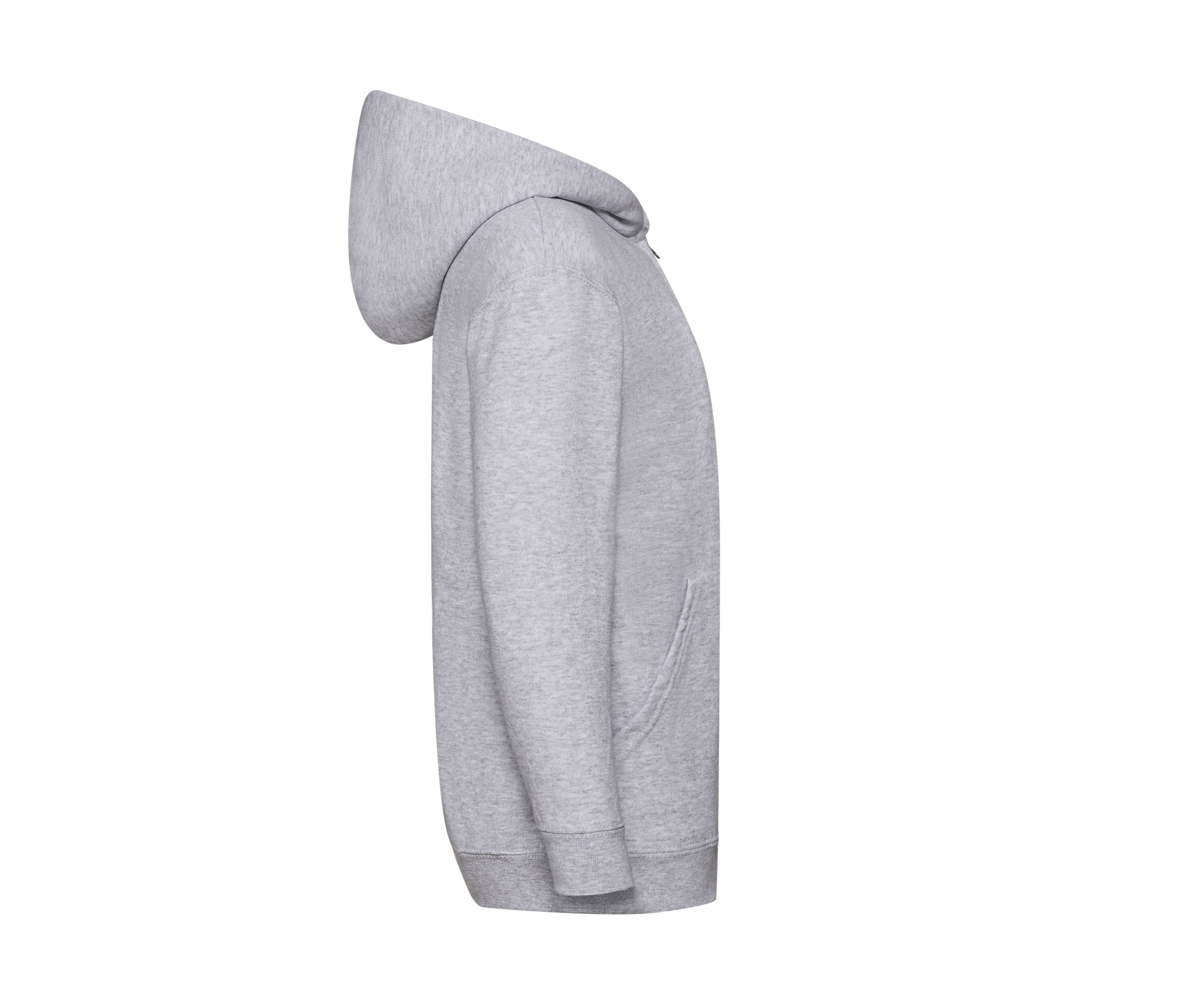 Sweat Capuche Grand Zip Enfant - Heather Grey