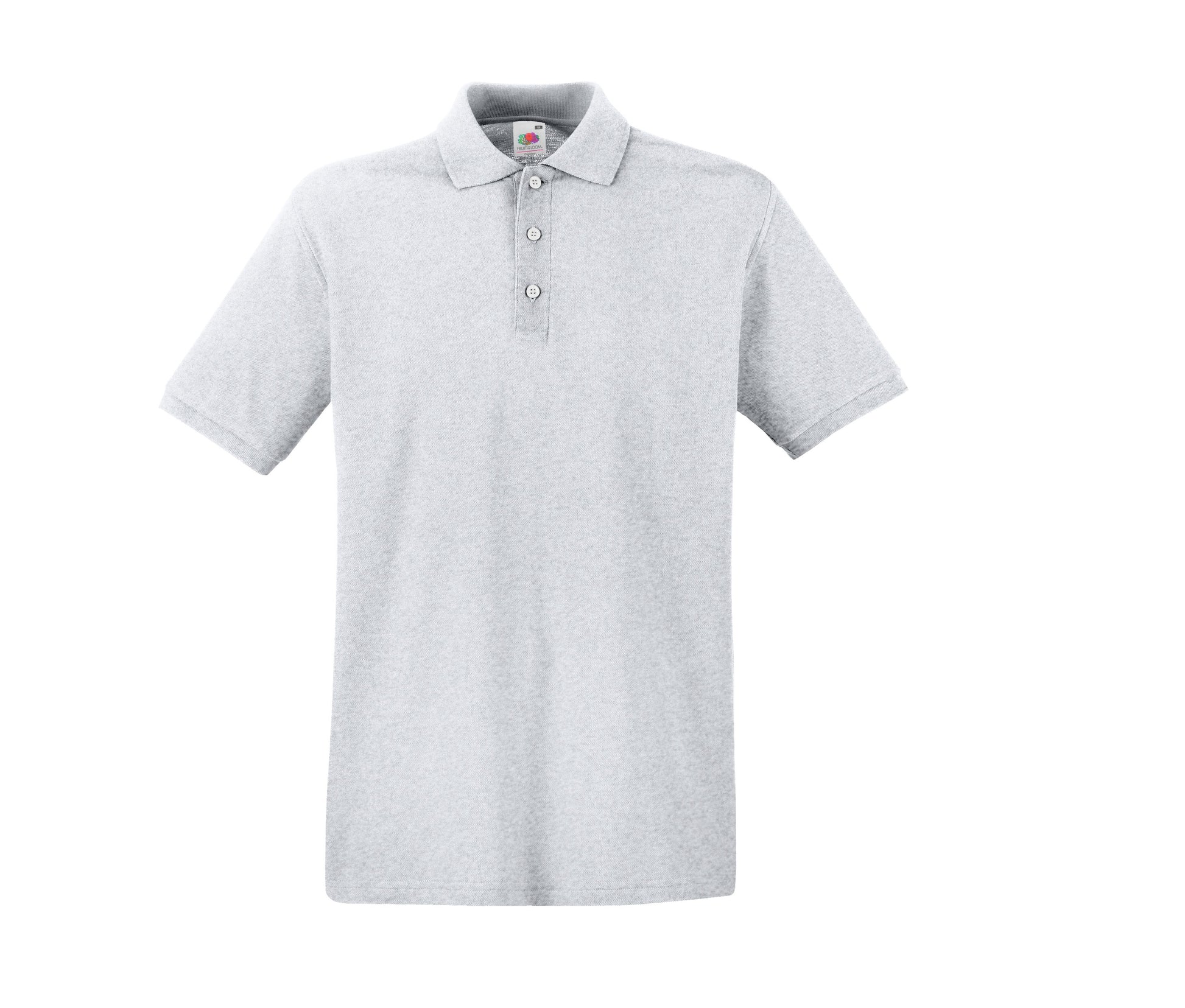 Polo Homme Coton 180 - Heather Grey