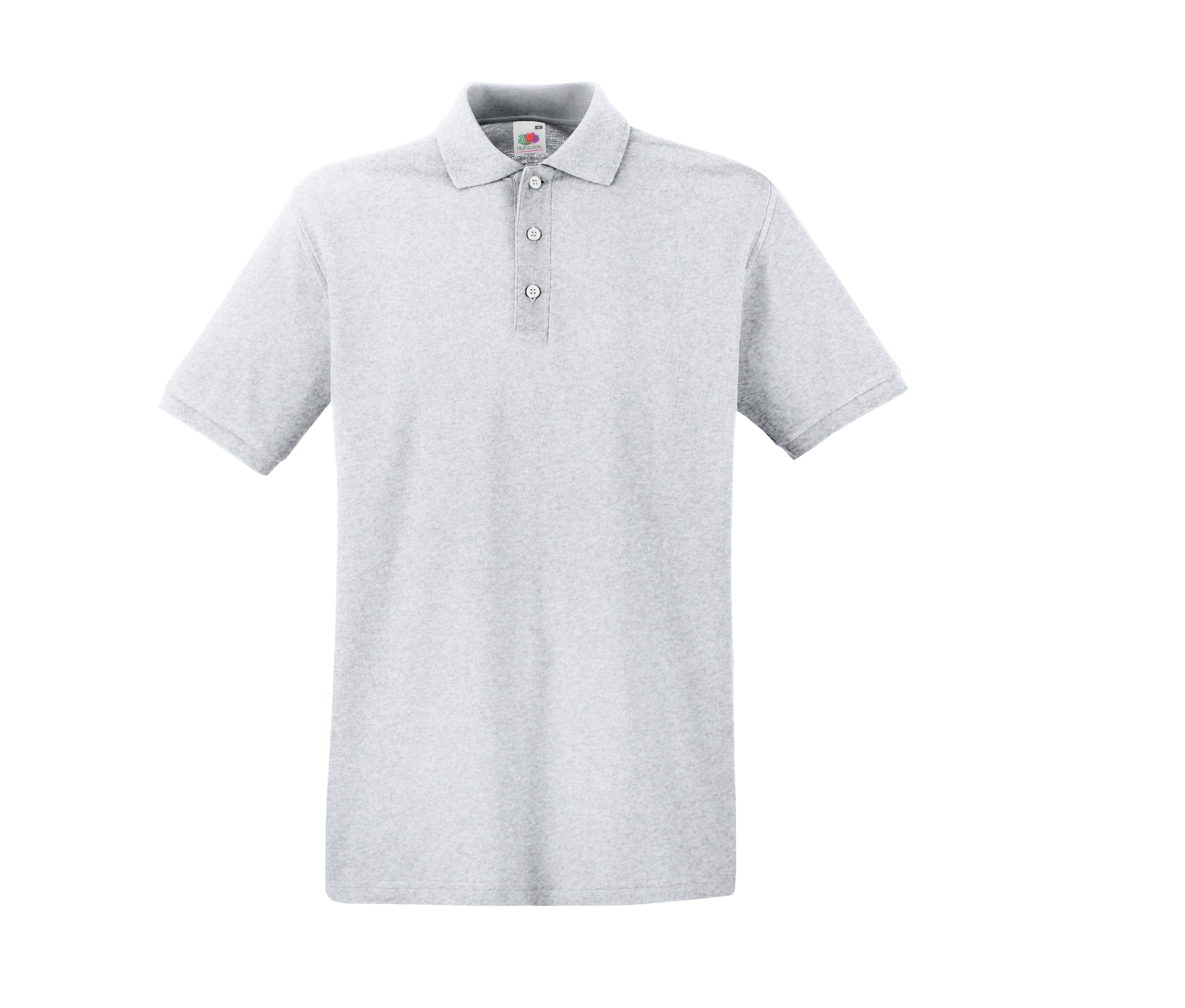 Polo Homme Coton 180 - Heather Grey