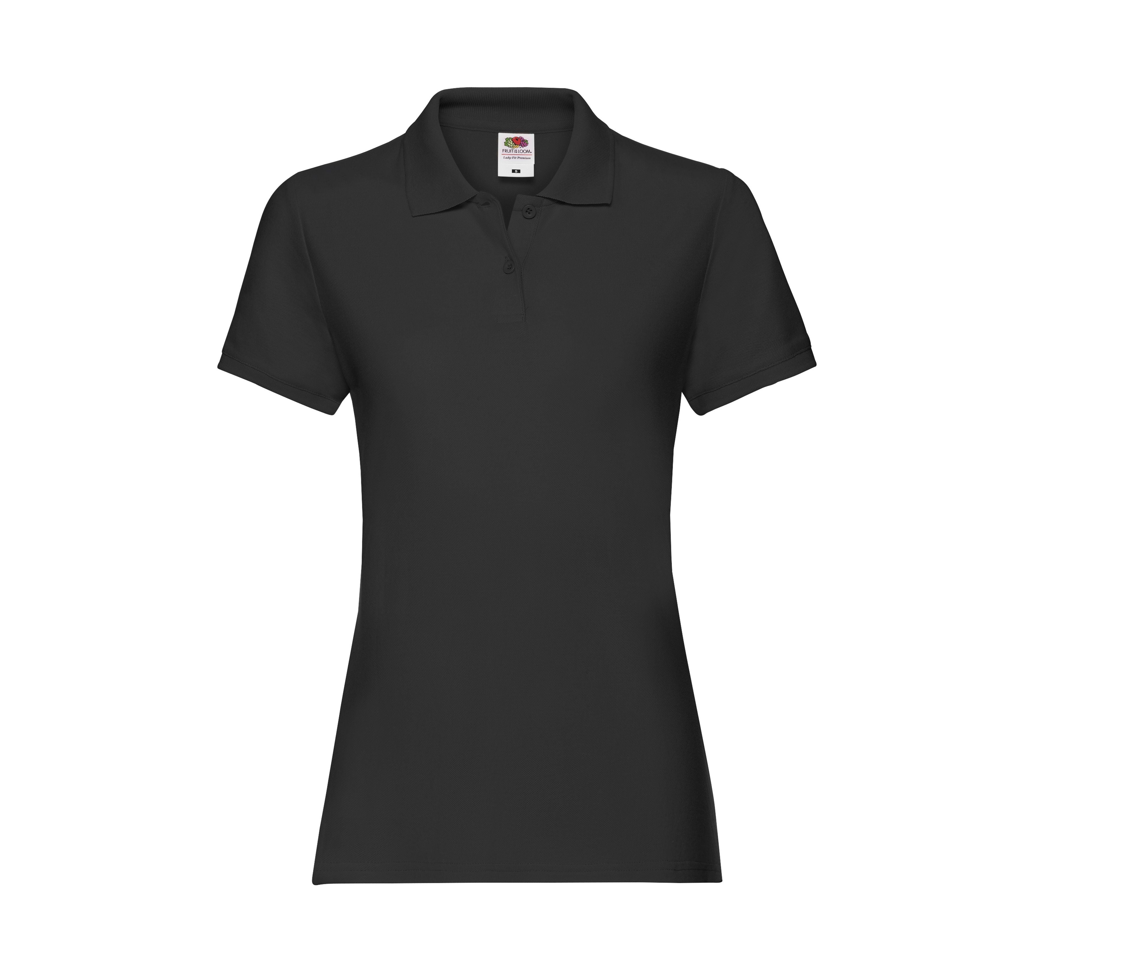 Polo Femme Coton 180 - Black