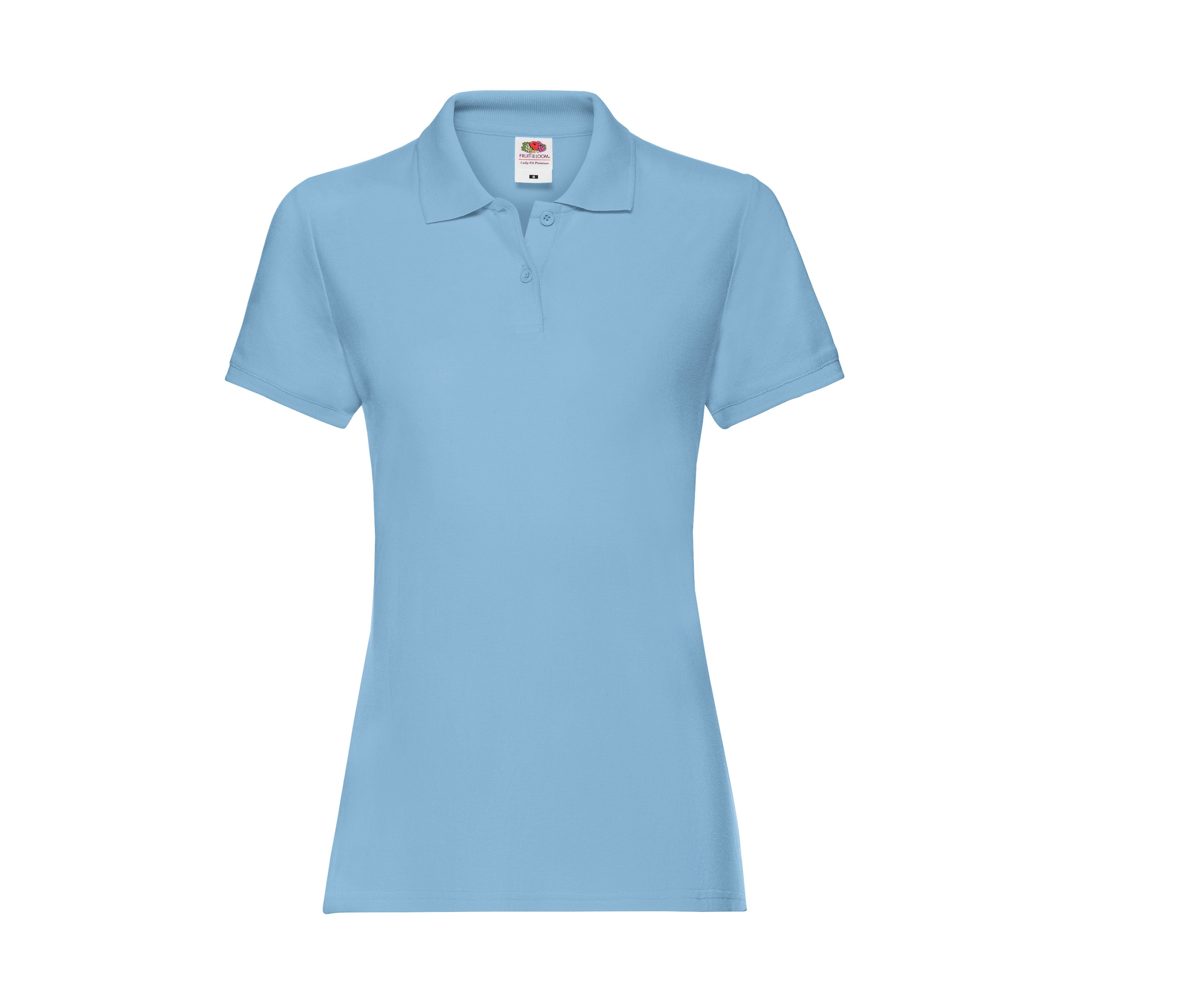 Polo Femme Coton 180 - Sky Blue
