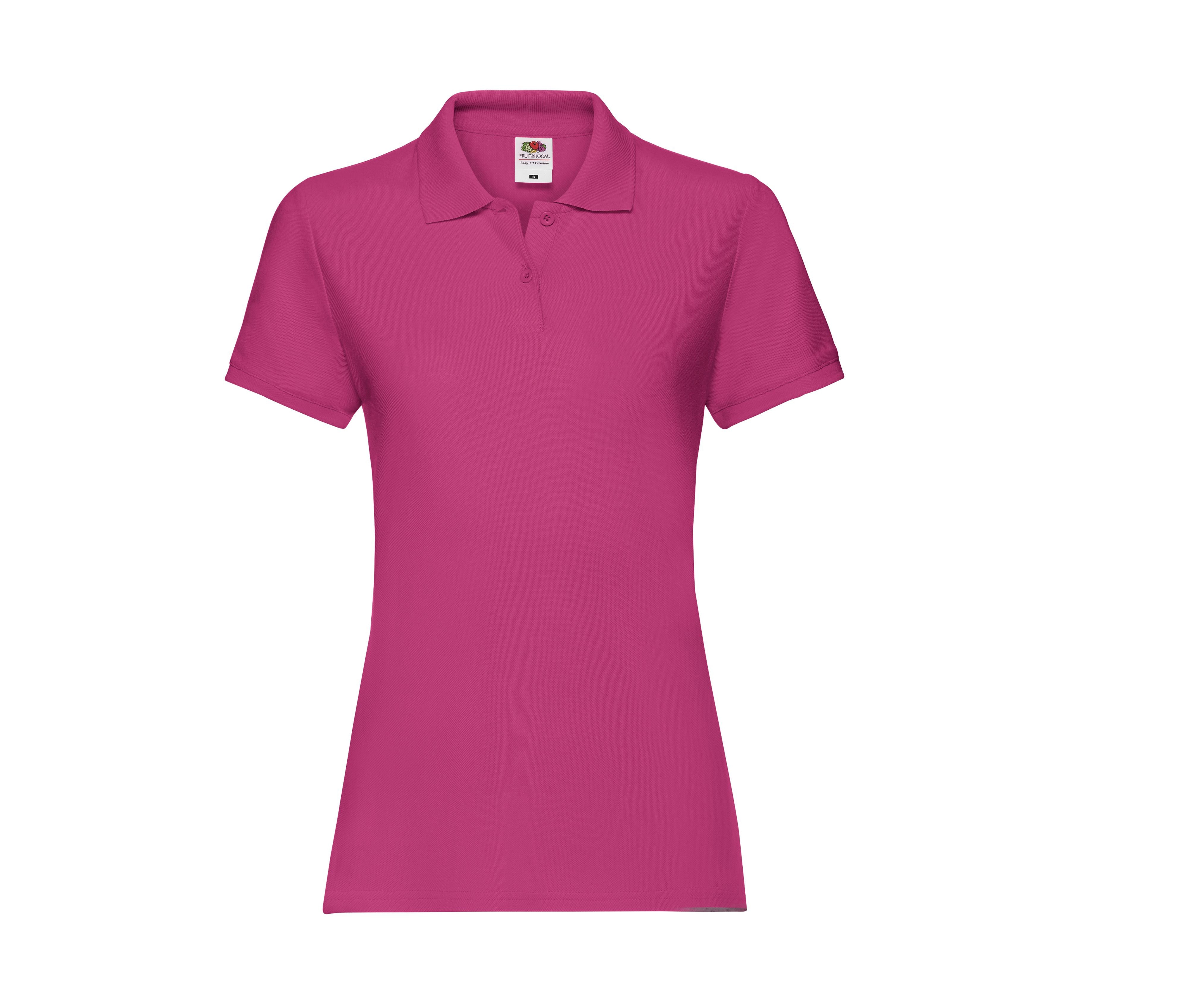 Polo Femme Coton 180 - Fuchsia