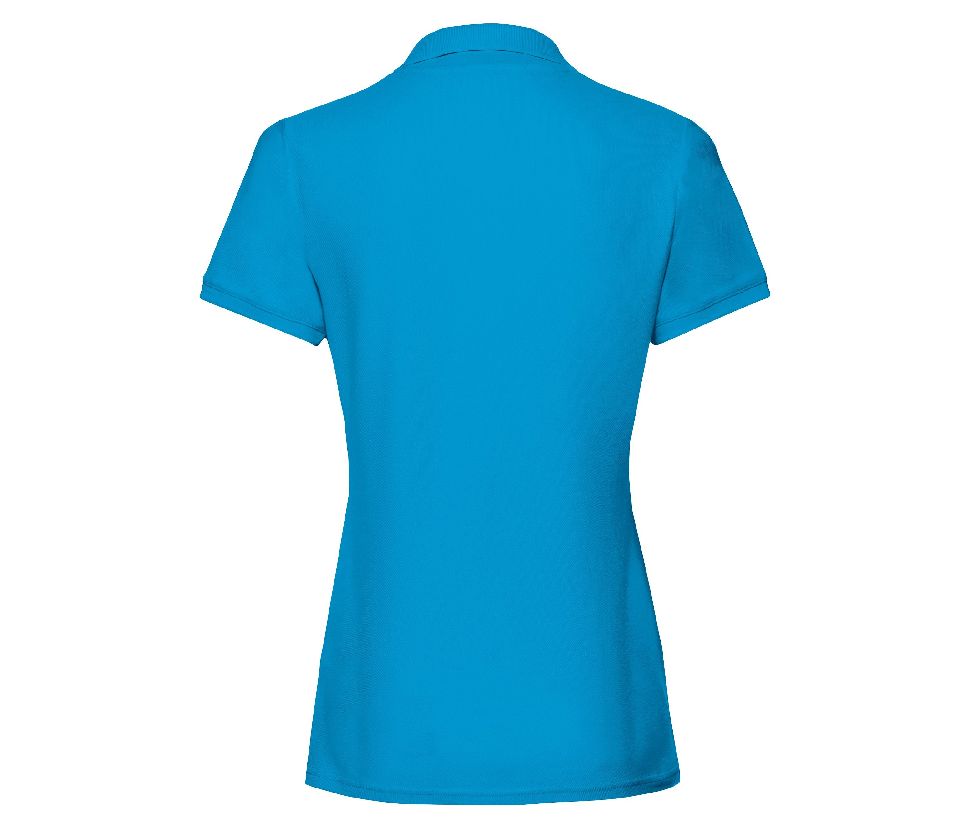 Polo Femme Coton 180 - Azure Blue