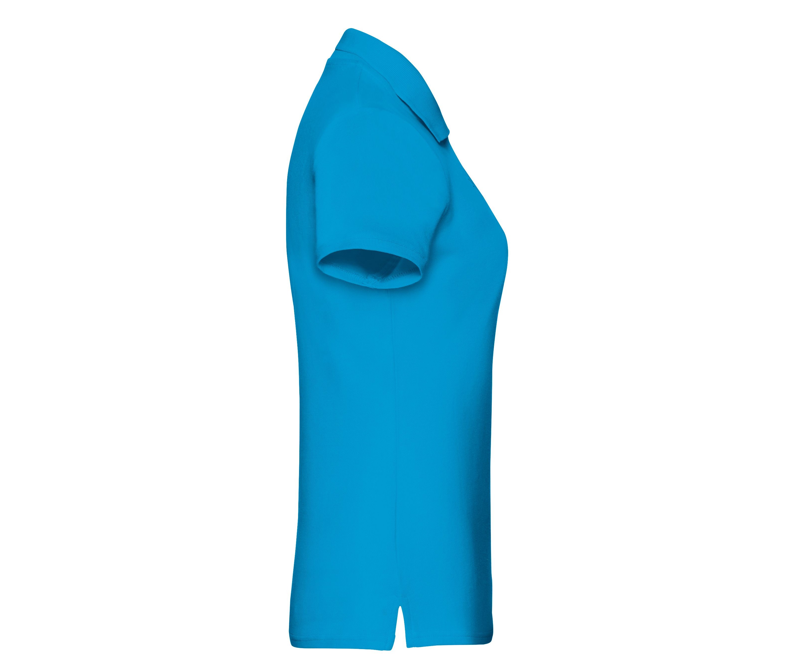 Polo Femme Coton 180 - Azure Blue