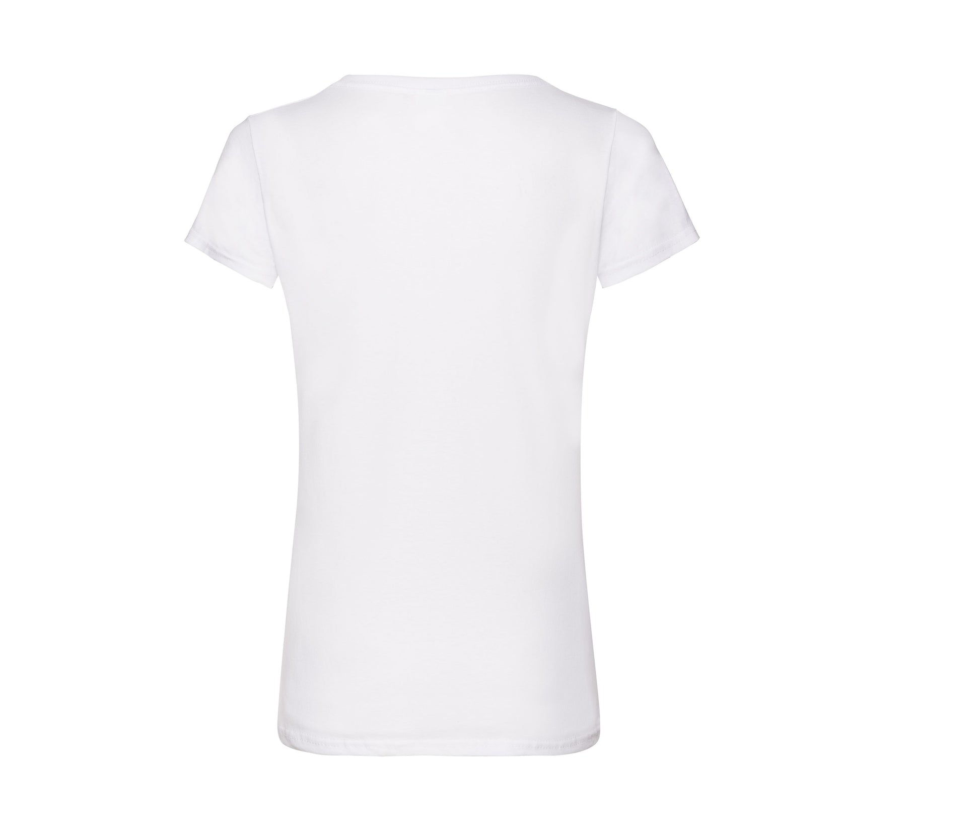 Tee-Shirt Col V Femme Valueweight - White