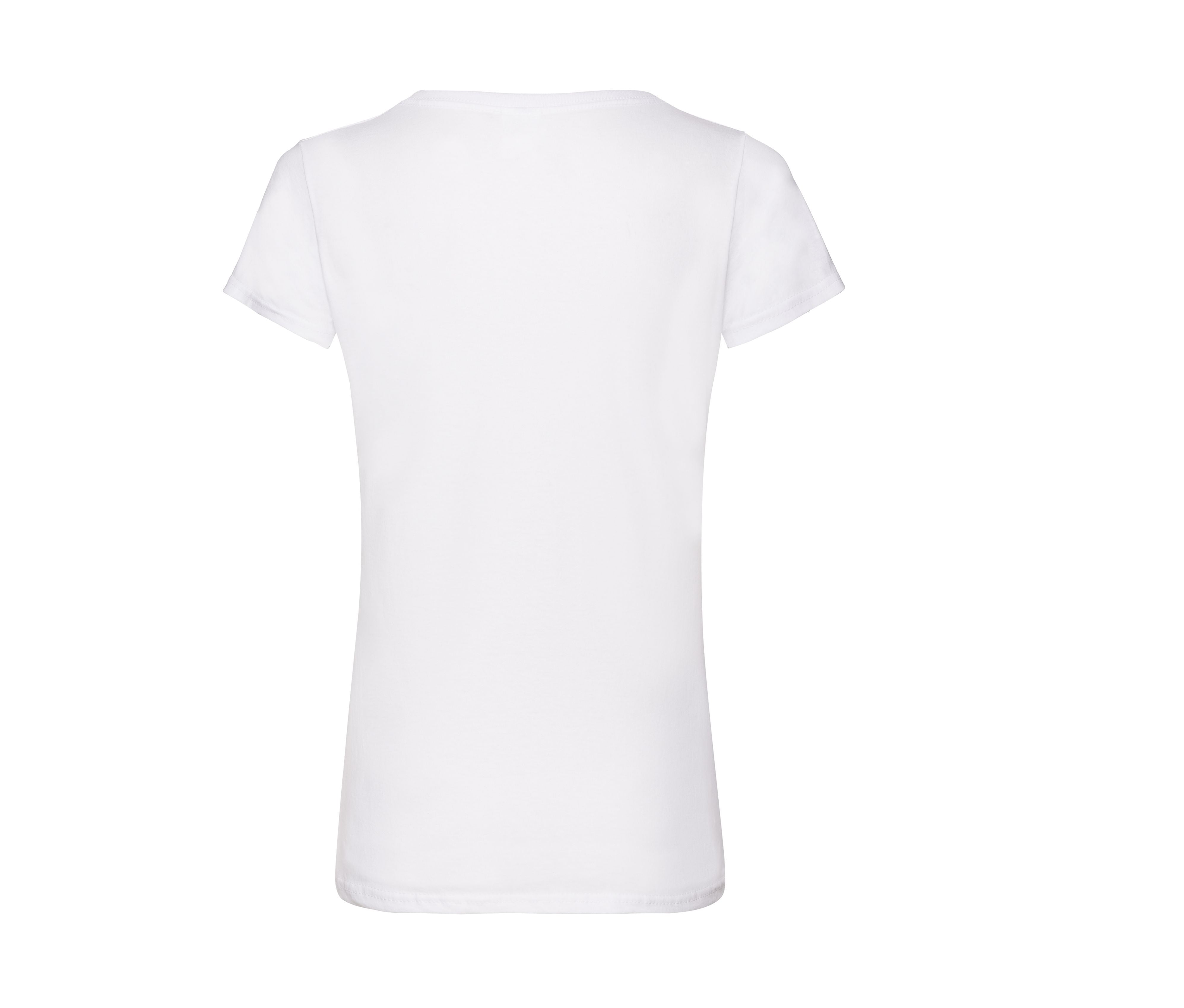 Tee-Shirt Col V Femme Valueweight - White