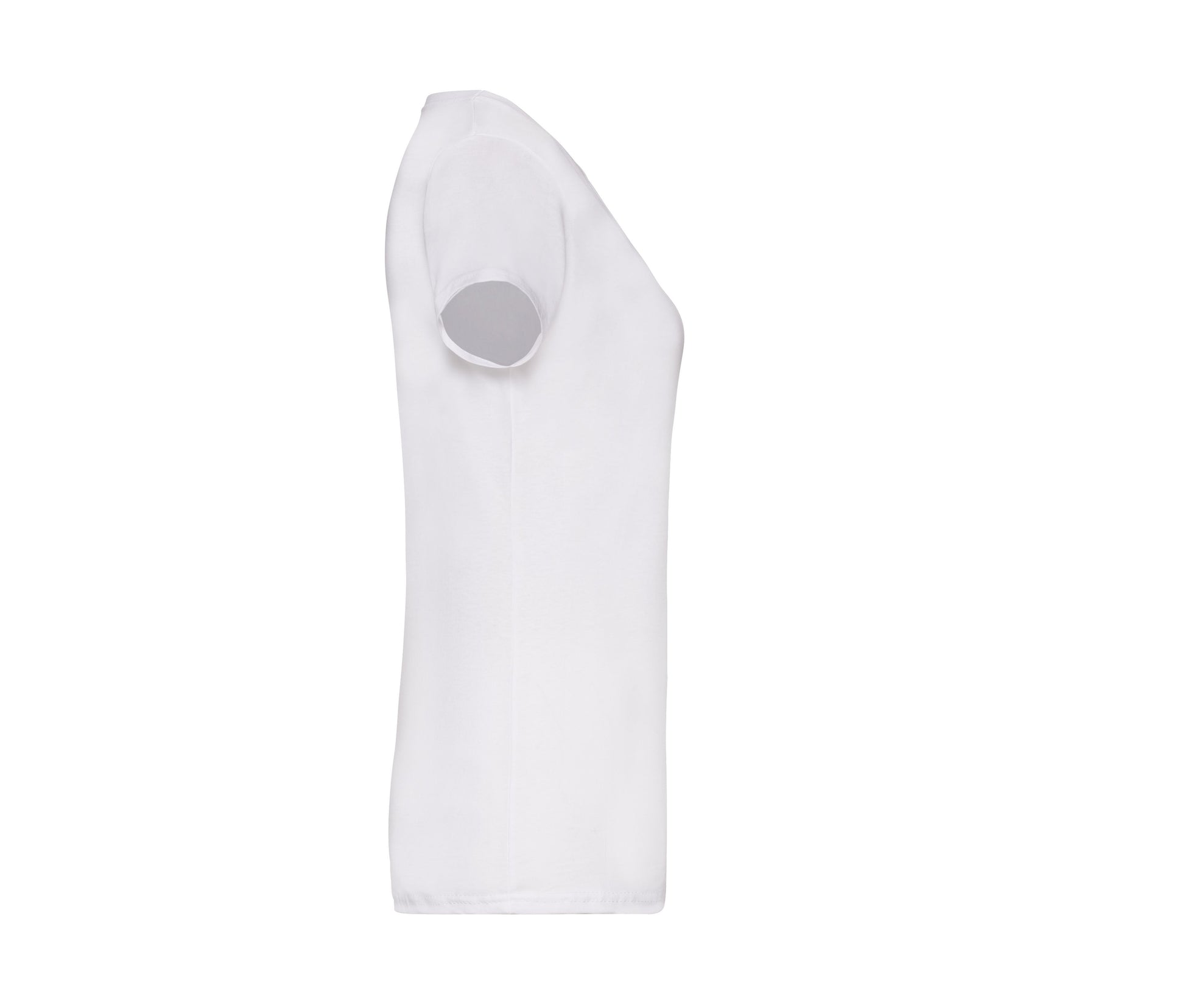 Tee-Shirt Col V Femme Valueweight - White