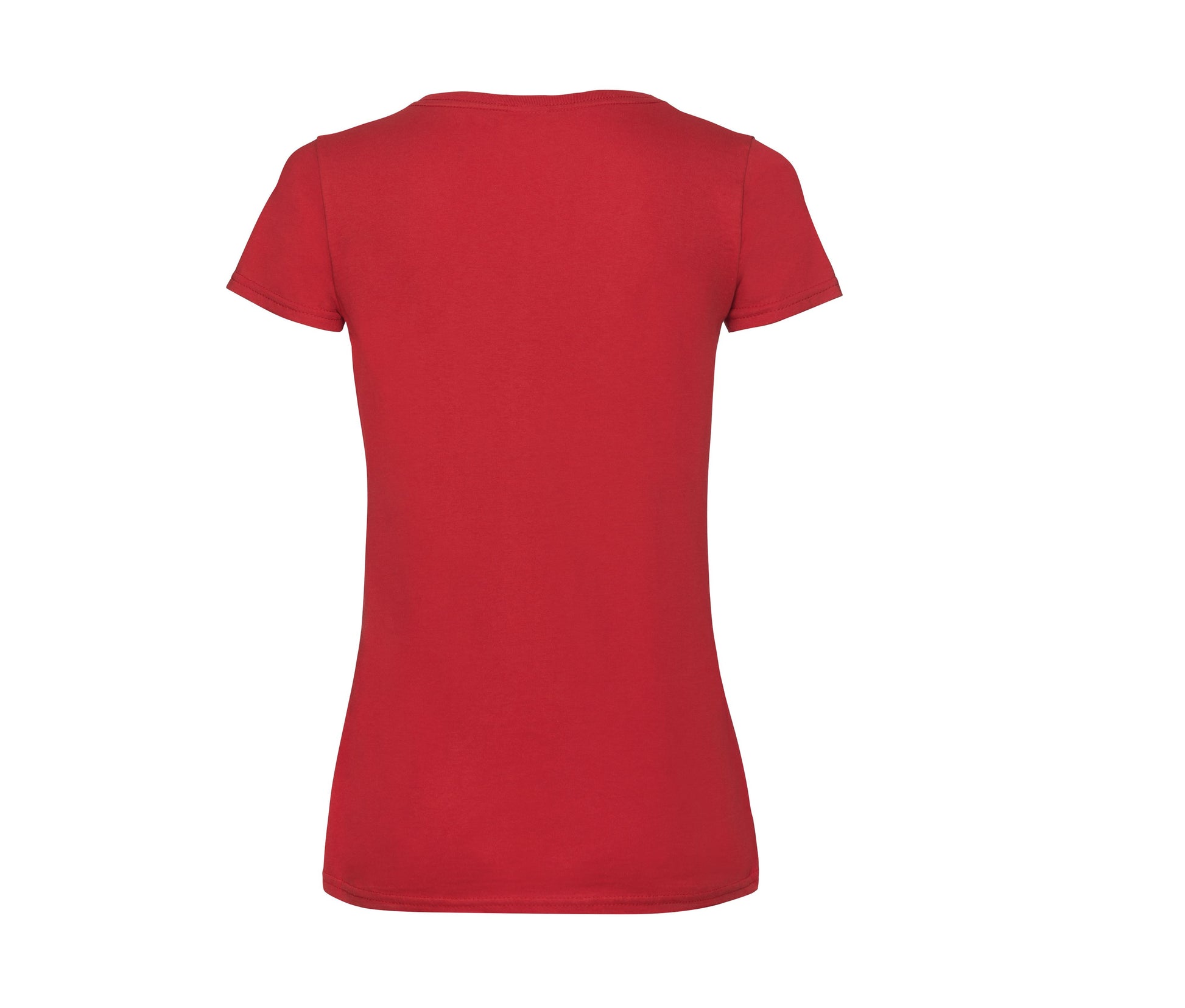Tee-Shirt Col V Femme Valueweight - Red
