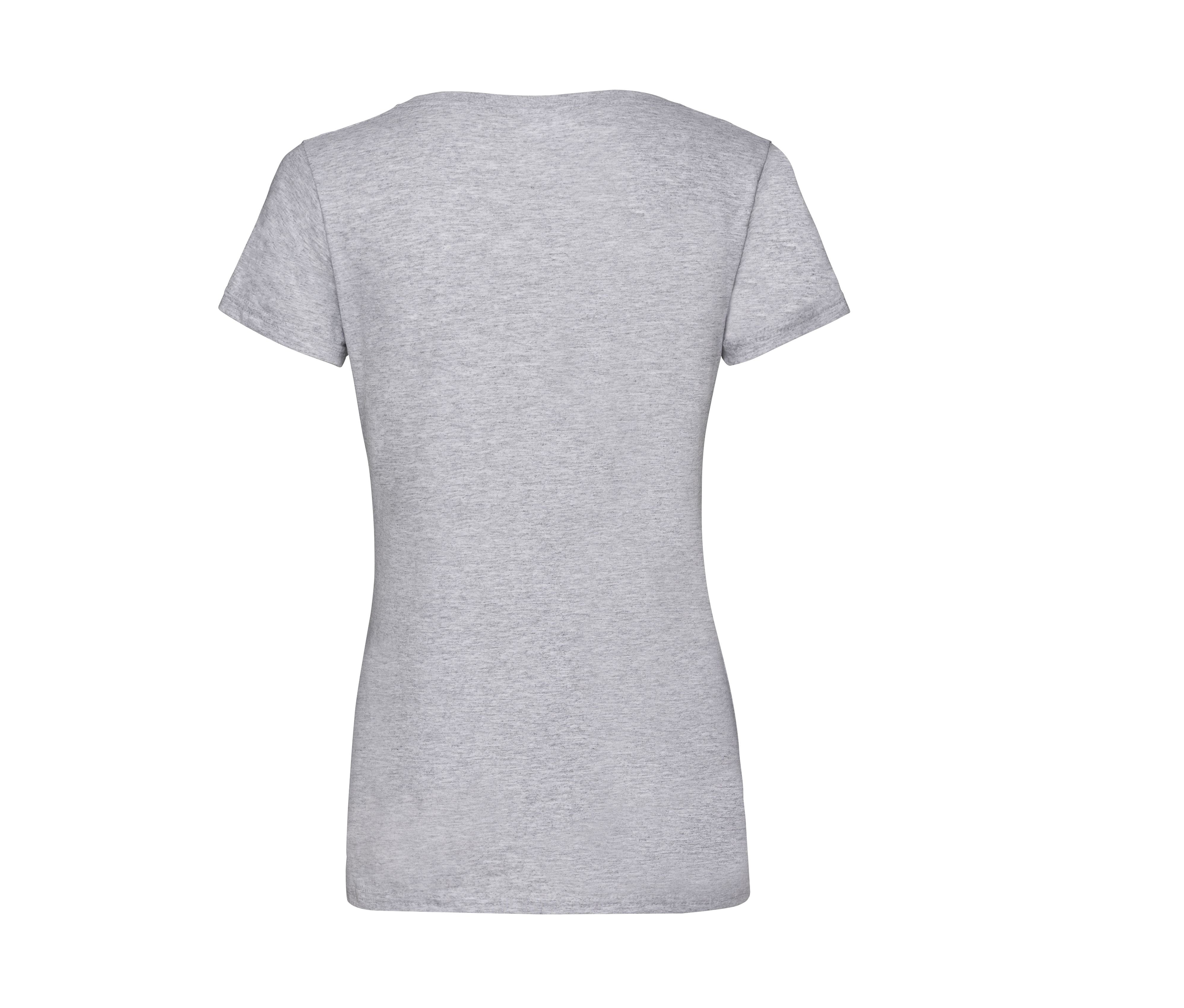 Tee-Shirt Col V Femme Valueweight - Heather Grey