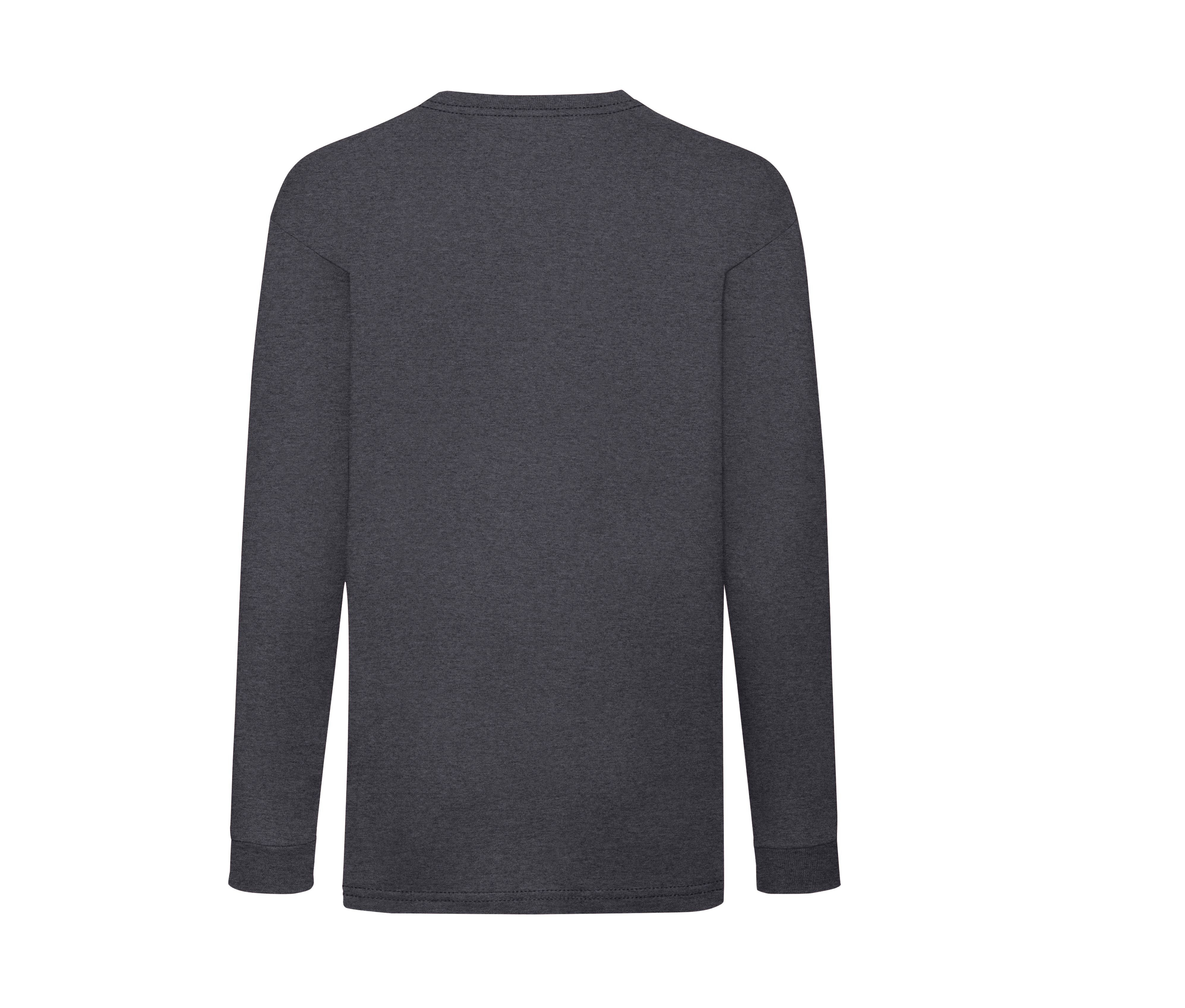 Tee-Shirt Manches Longues Enfant - Dark Heather Grey