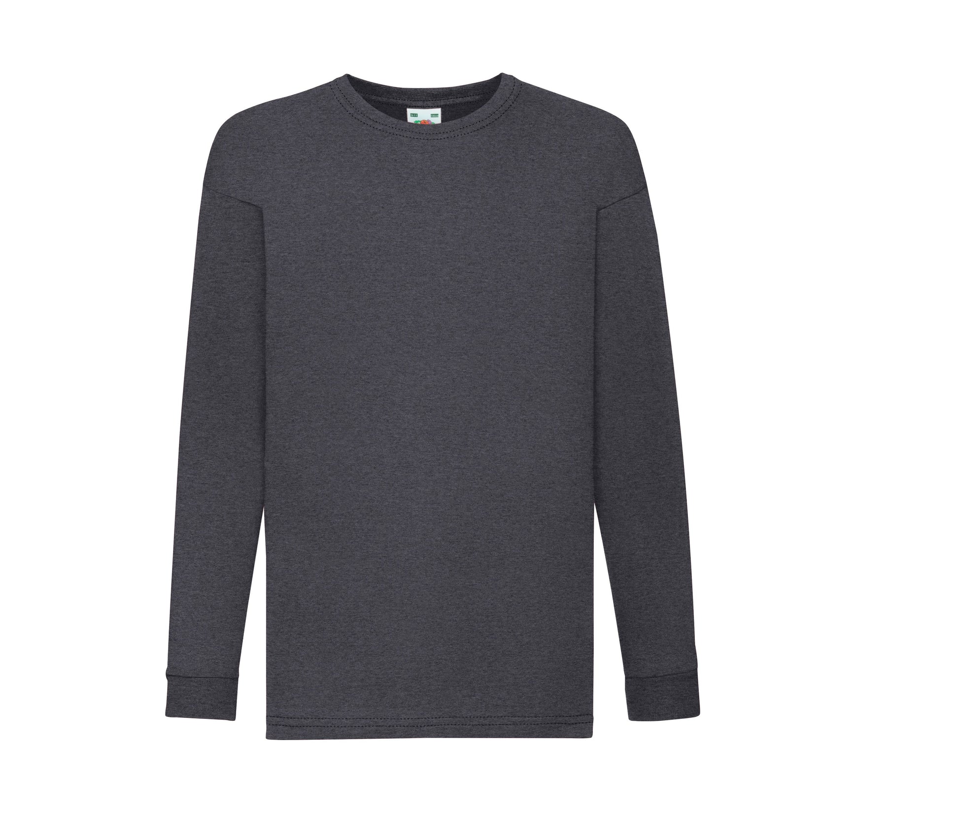 Tee-Shirt Manches Longues Enfant - Dark Heather Grey