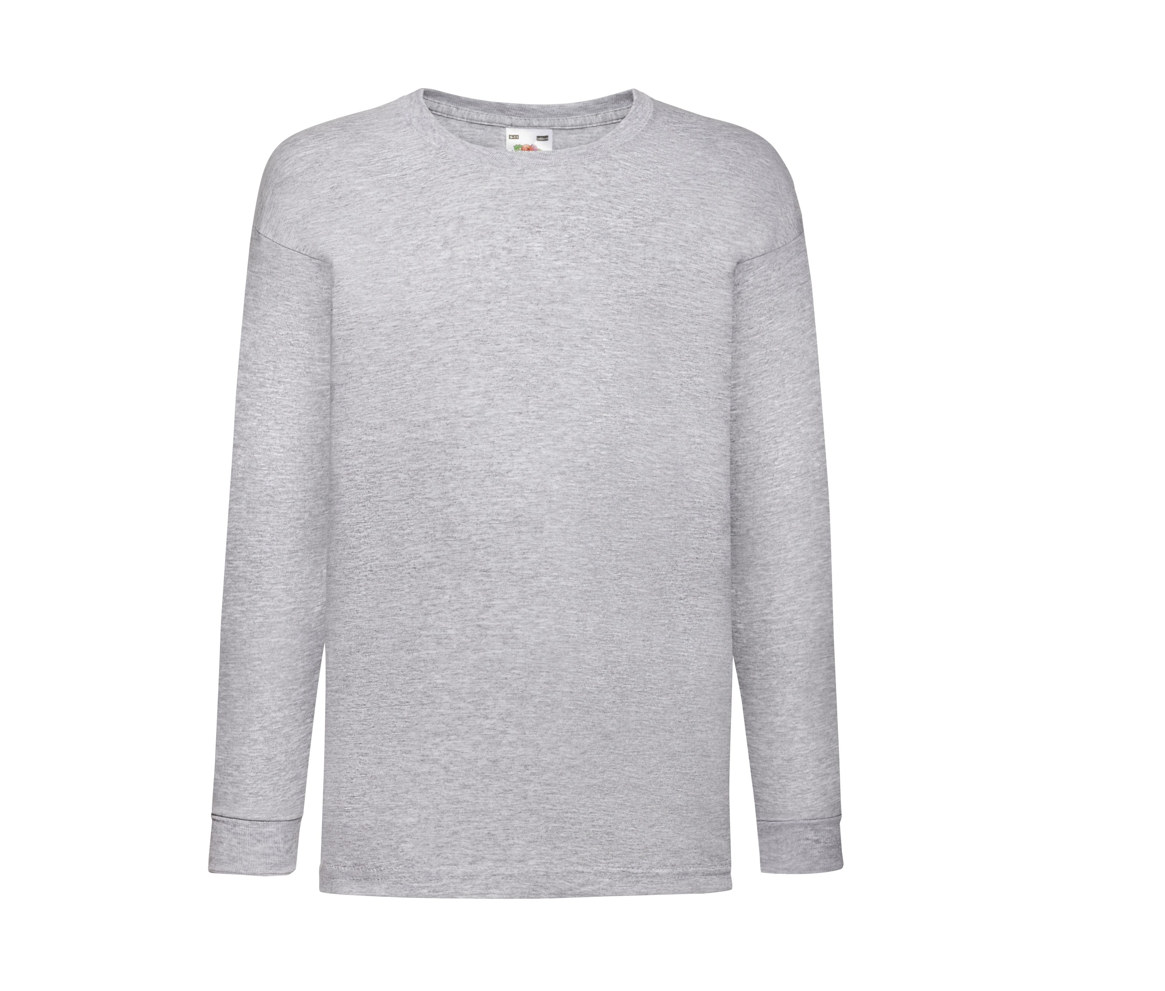 Tee-Shirt Manches Longues Enfant - Heather Grey