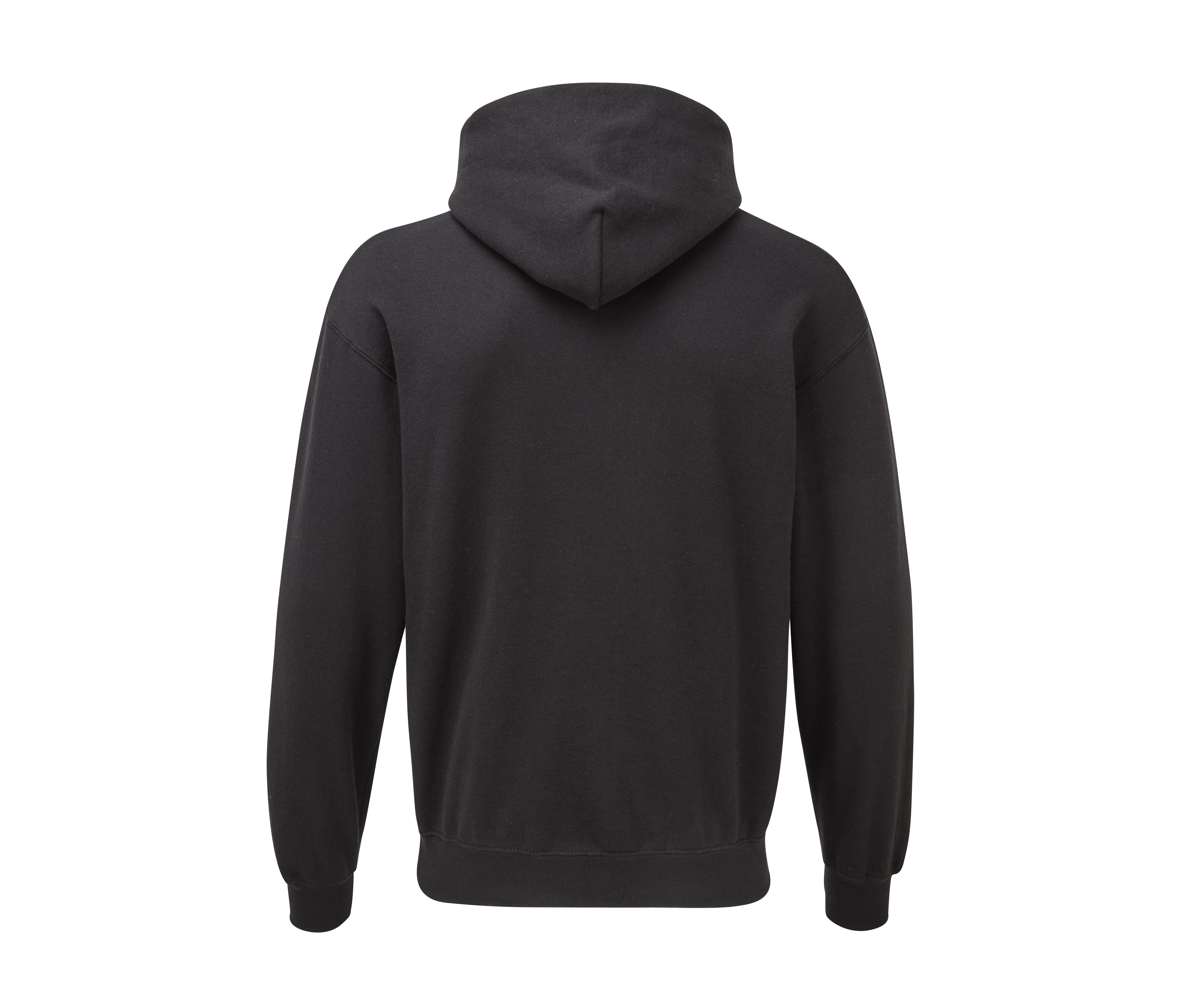 Sweat Capuche Unisexe Logo Fruit of the Loom - Black