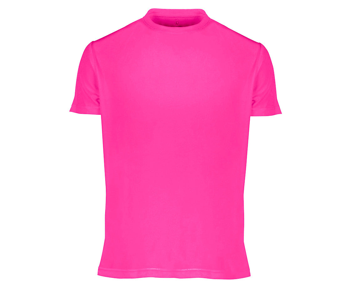 Tee-Shirt Respirant Sans Étiquette de Marque Homme - Fluorescent Pink