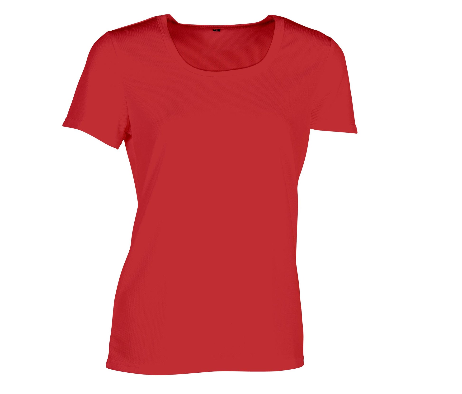 Tee-Shirt Respirant Femme Sans Étiquette de Marque - Red
