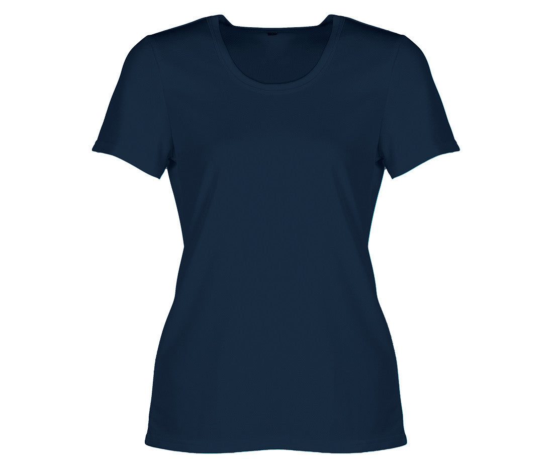 Tee-Shirt Respirant Femme Sans Étiquette de Marque - Navy