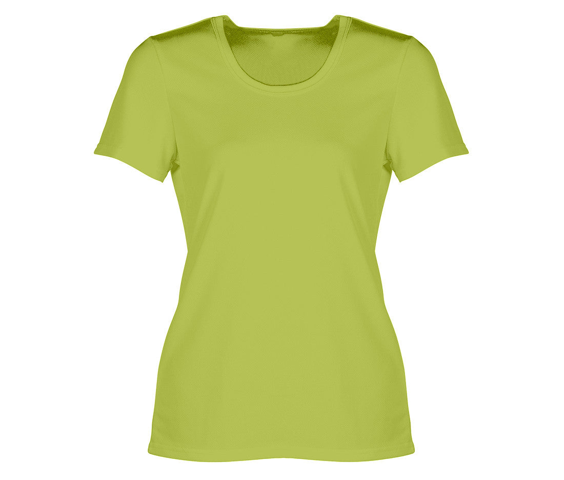 Tee-Shirt Respirant Femme Sans Étiquette de Marque - Lime