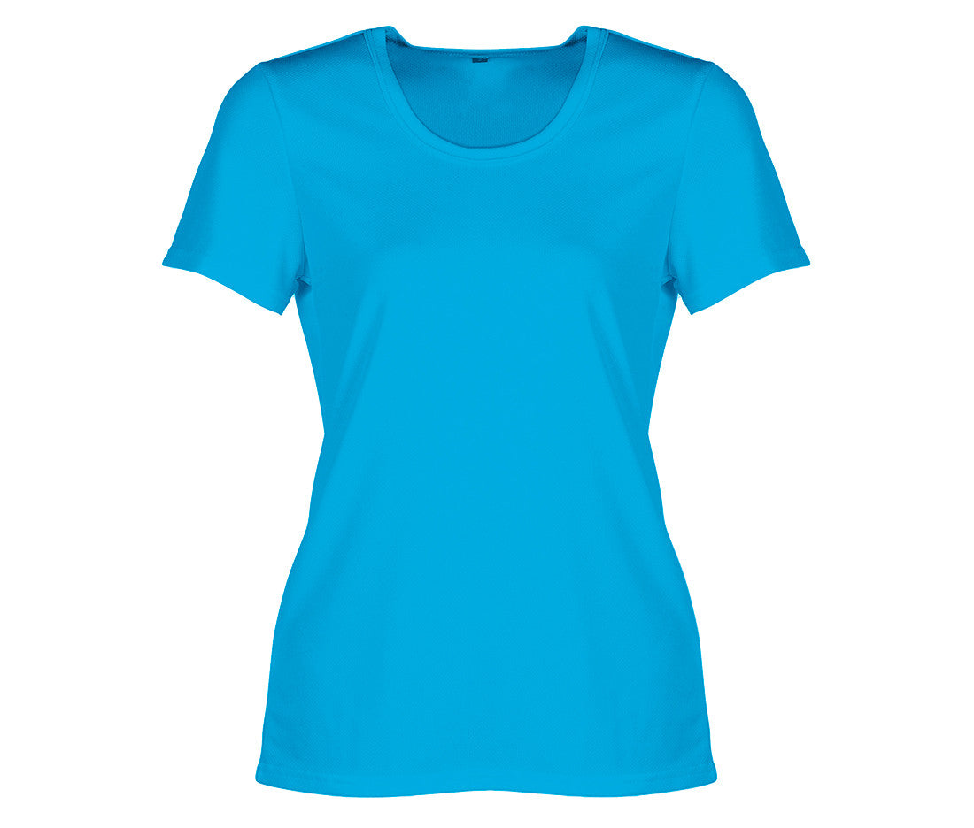 Tee-Shirt Respirant Femme Sans Étiquette de Marque - Electric Blue