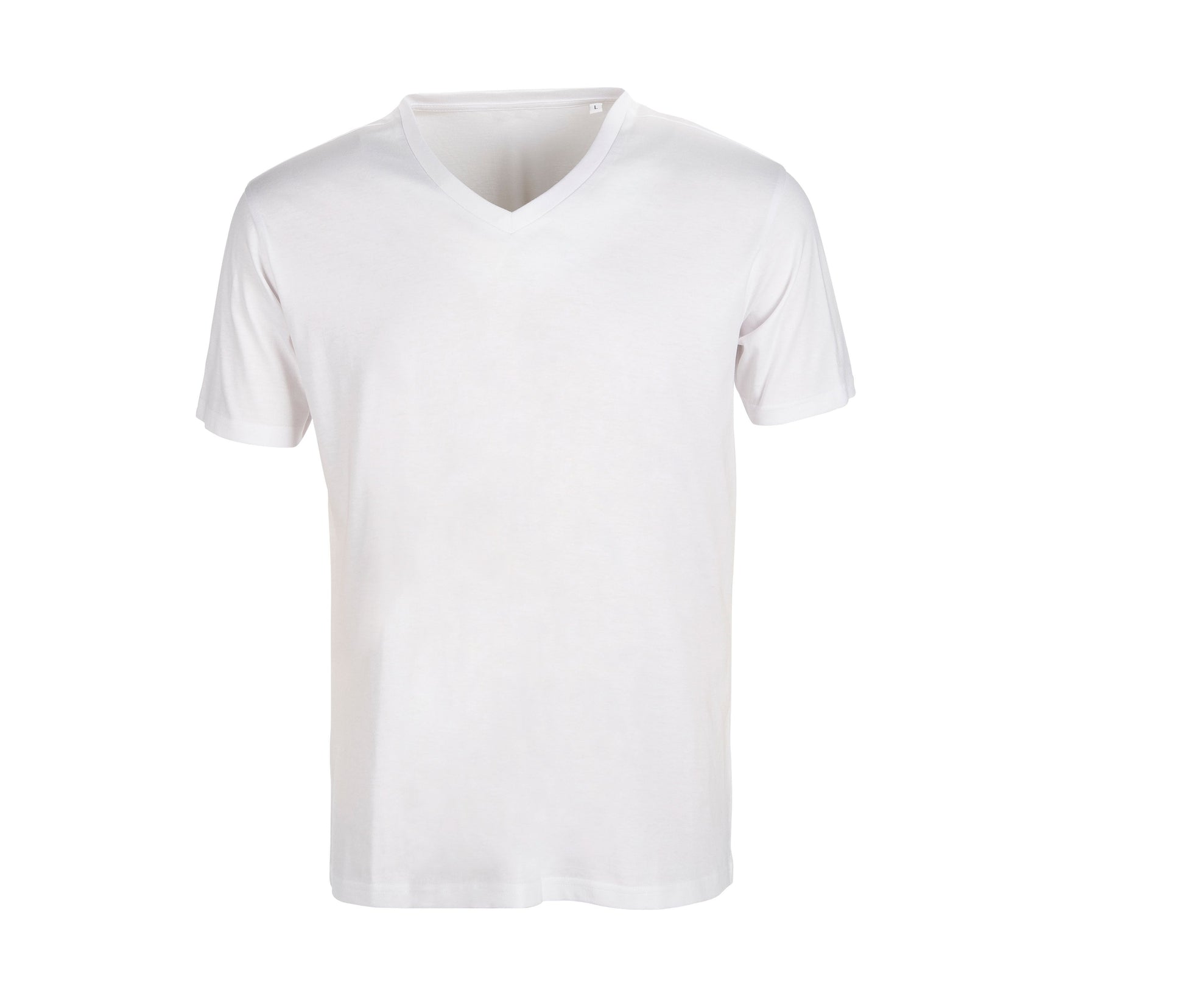 Tee-Shirt Homme Premium Col V - White