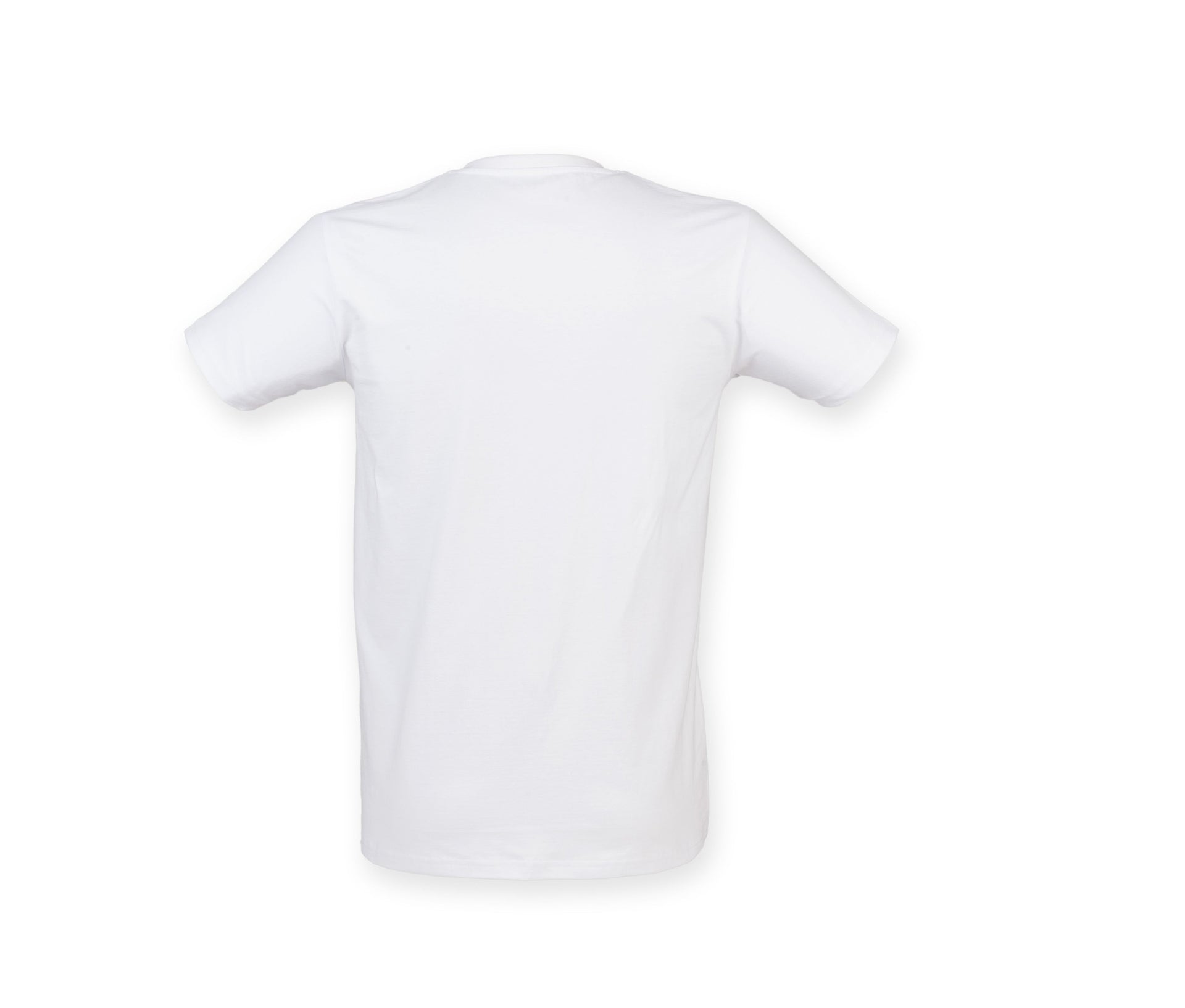 Tee-Shirt Stretch Col V Homme - White