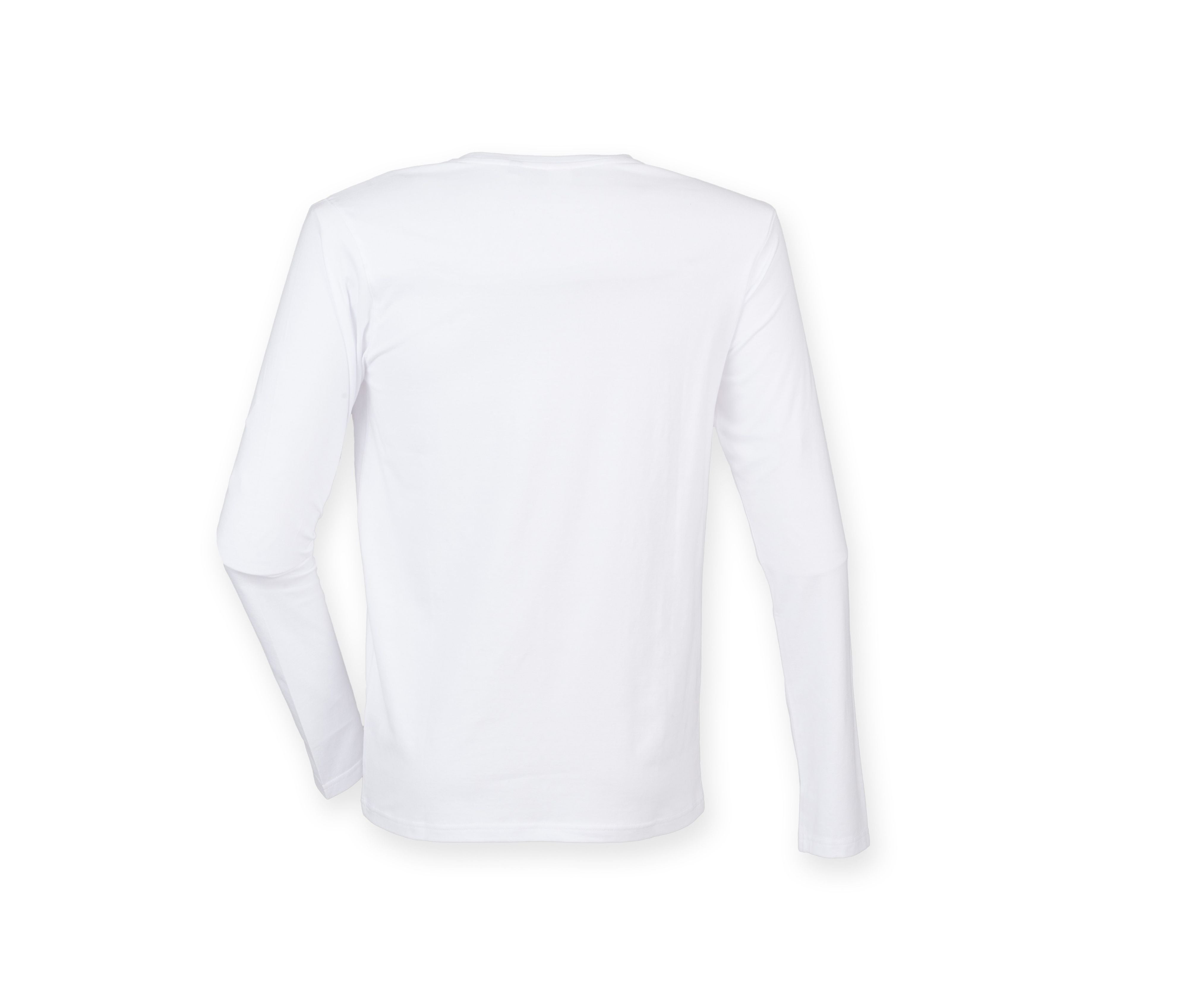 Tee-Shirt Stretch Homme Manches Longues - White