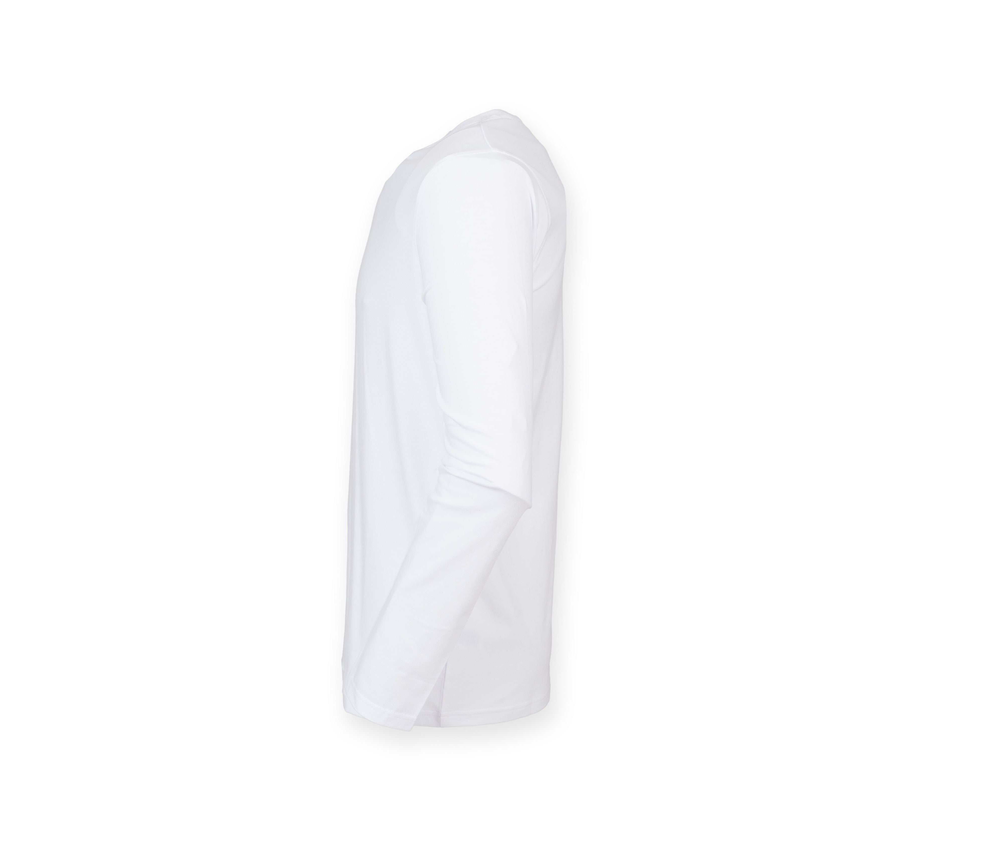 Tee-Shirt Stretch Homme Manches Longues - White