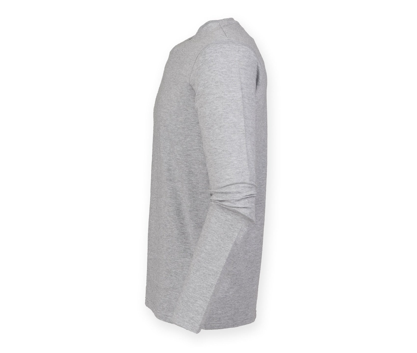 Tee-Shirt Stretch Homme Manches Longues - Heather Grey