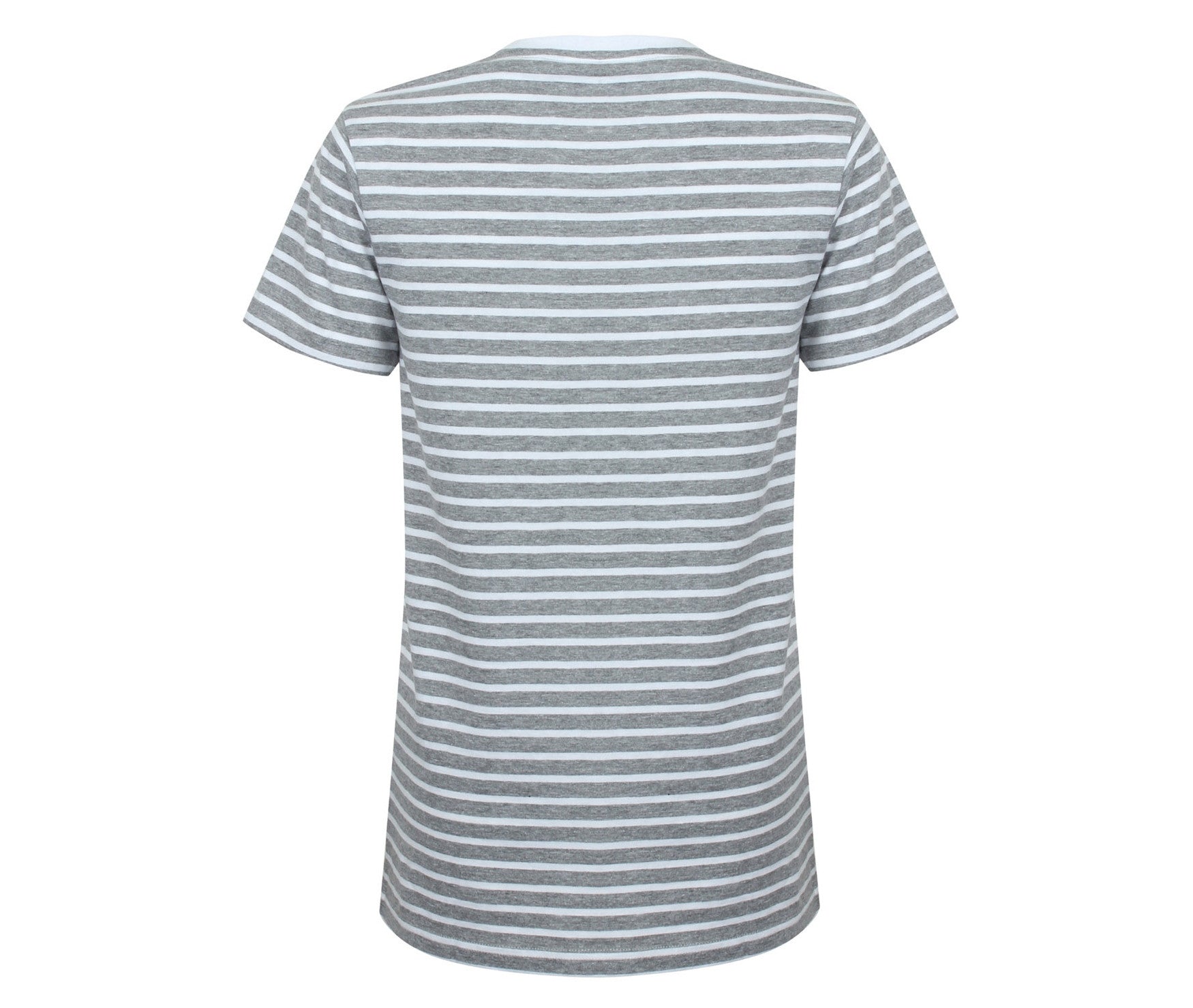 Tee-Shirt Marinière Unisexe - Heather Grey/white