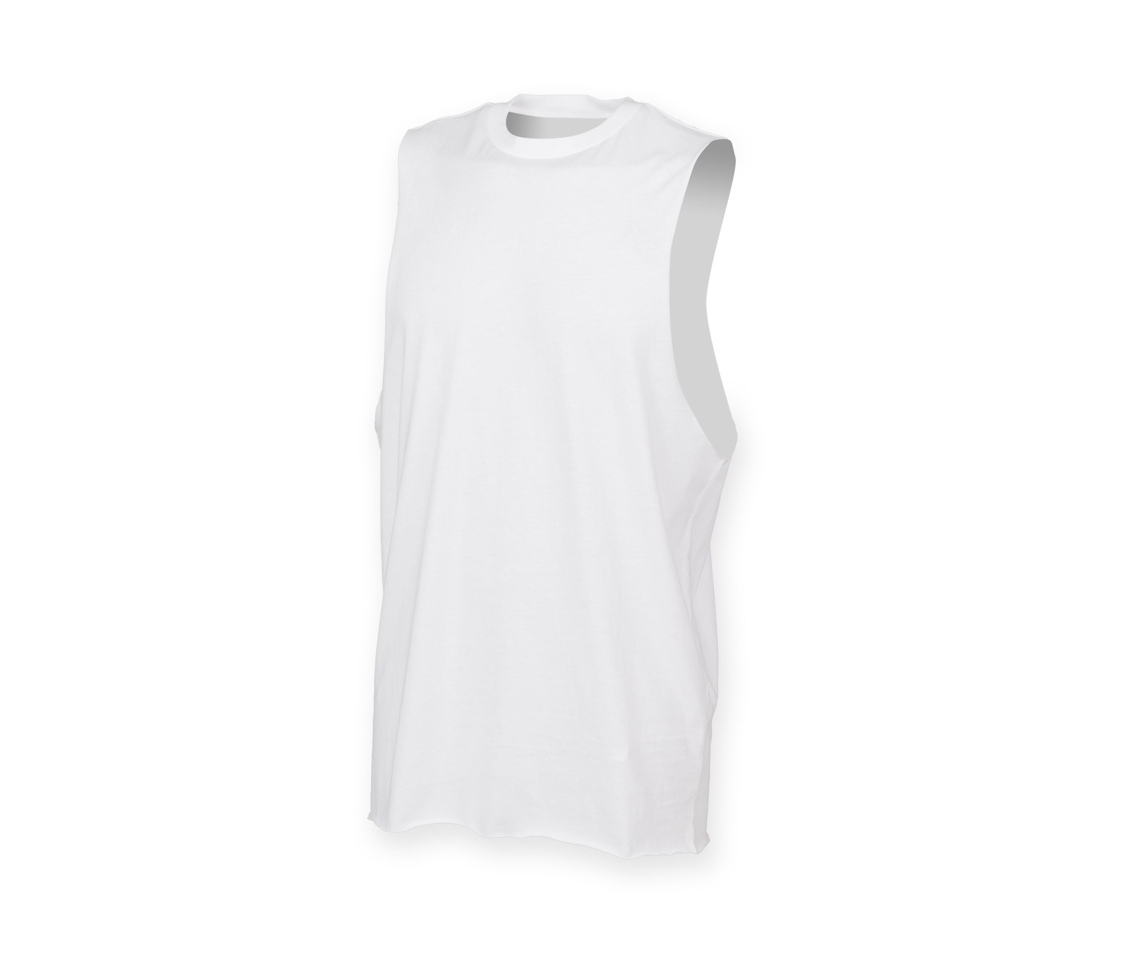 Débardeur Homme Emmanchures Échancrées - White